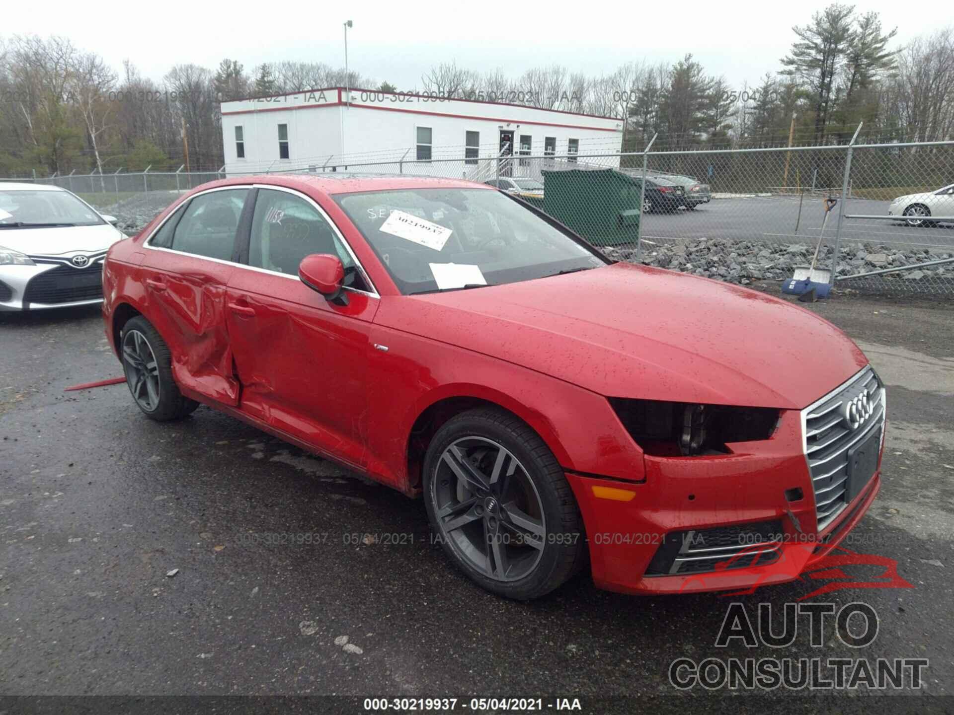 AUDI A4 2017 - WAUENAF44HN011084