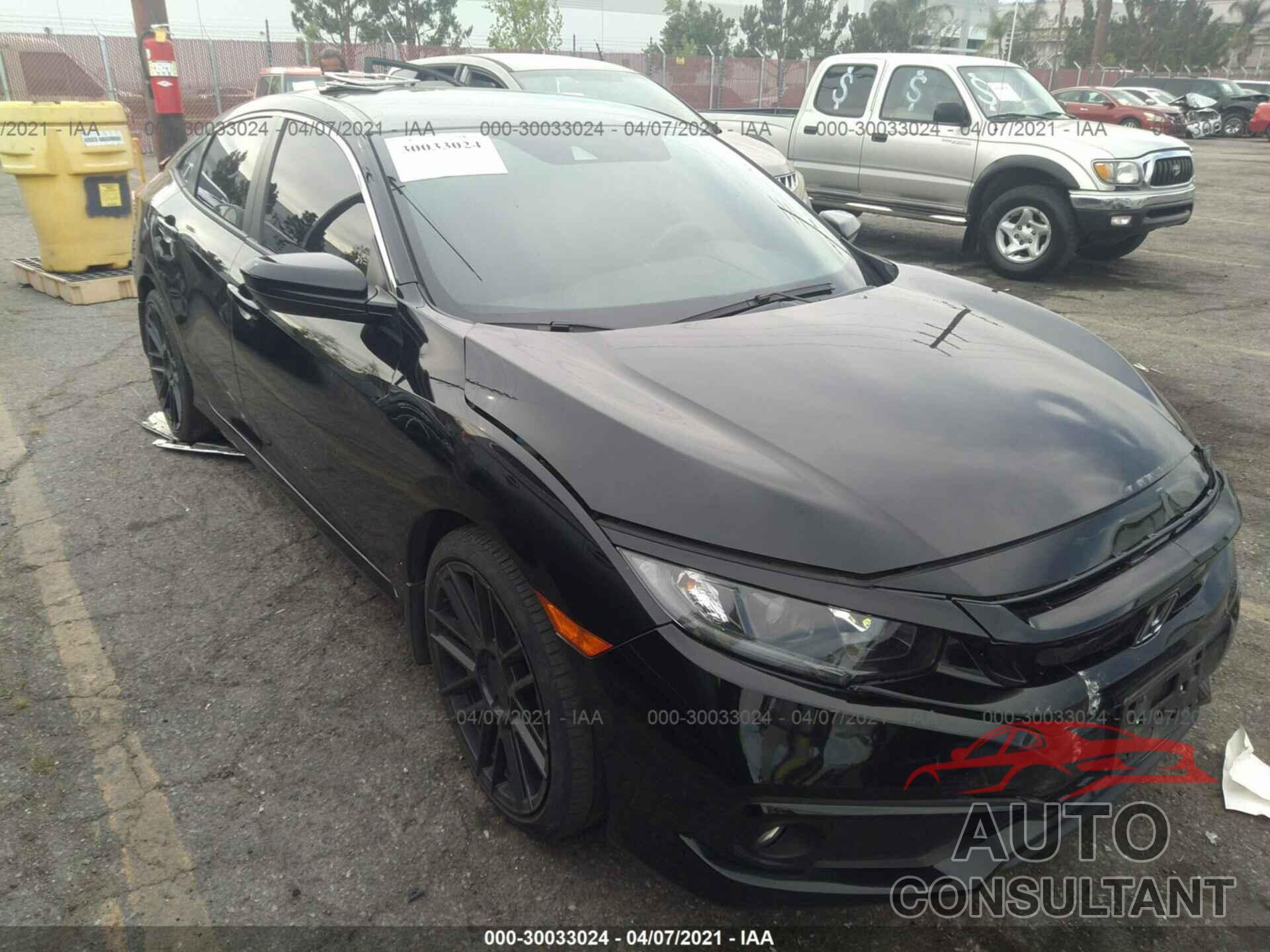 HONDA CIVIC SEDAN 2019 - 19XFC2F85KE206662