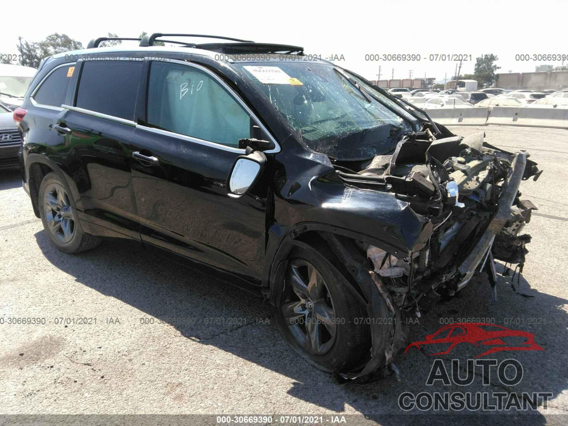TOYOTA HIGHLANDER 2017 - 5TDDZRFH4HS371034