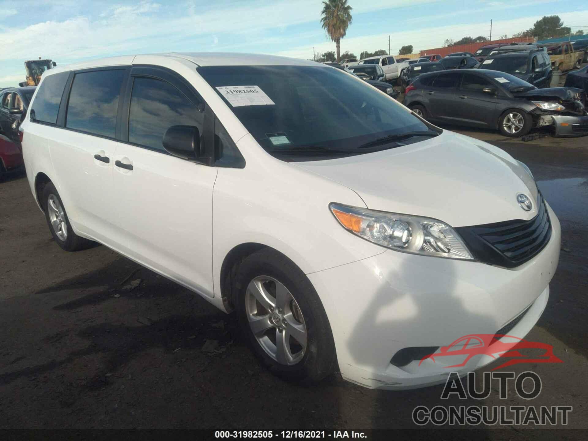 TOYOTA SIENNA 2017 - 5TDZZ3DC9HS853993