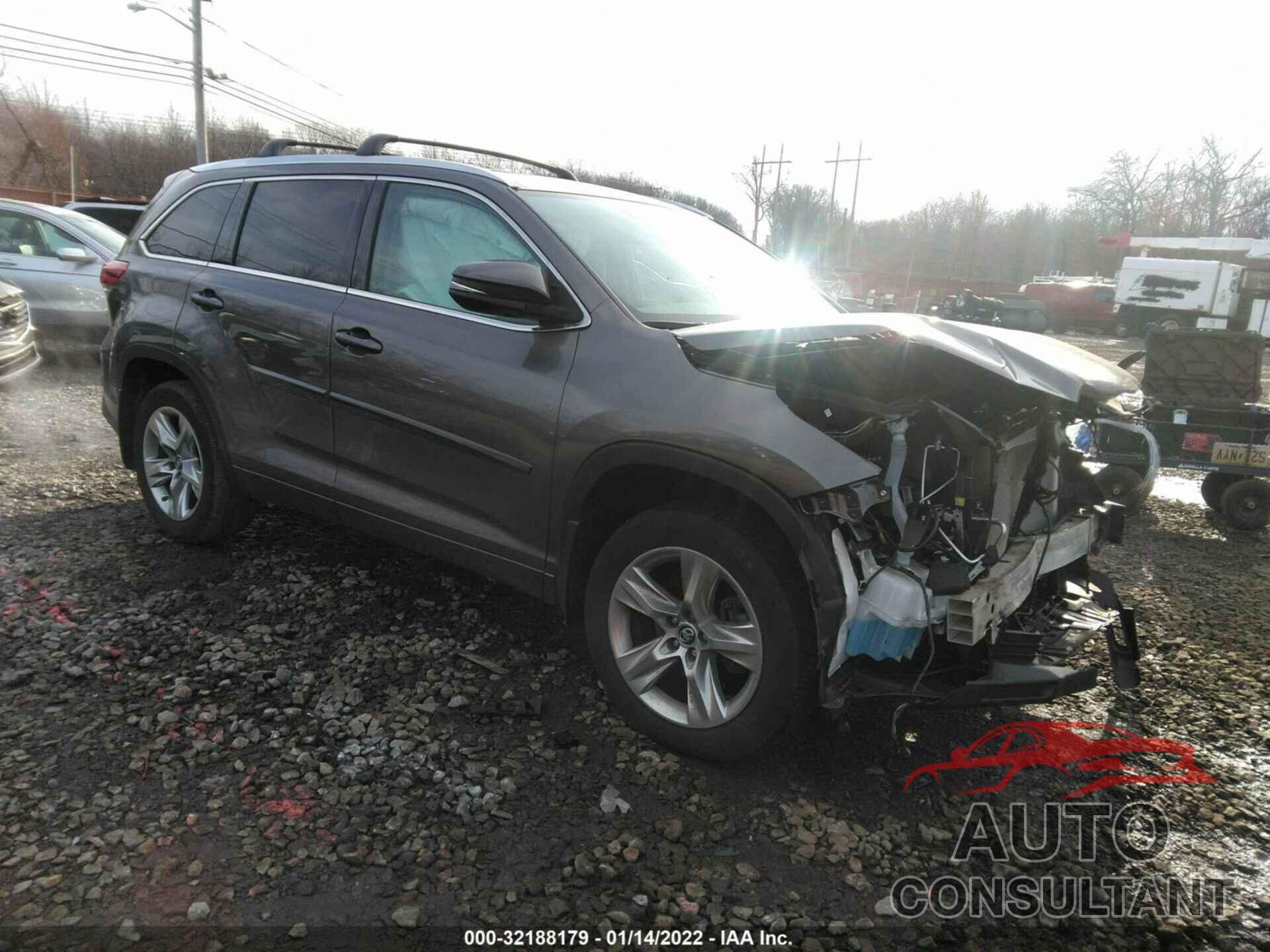 TOYOTA HIGHLANDER 2018 - 5TDDZRFH5JS897159