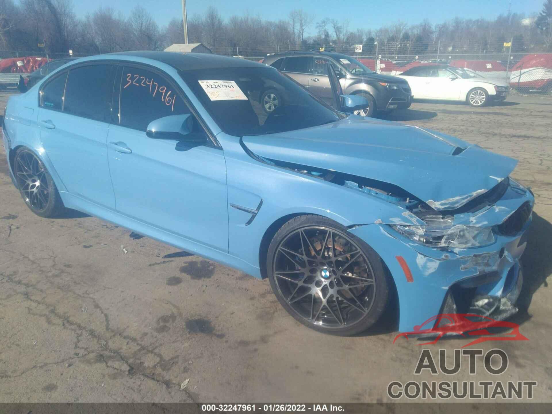 BMW M3 2017 - WBS8M9C53H5G84183