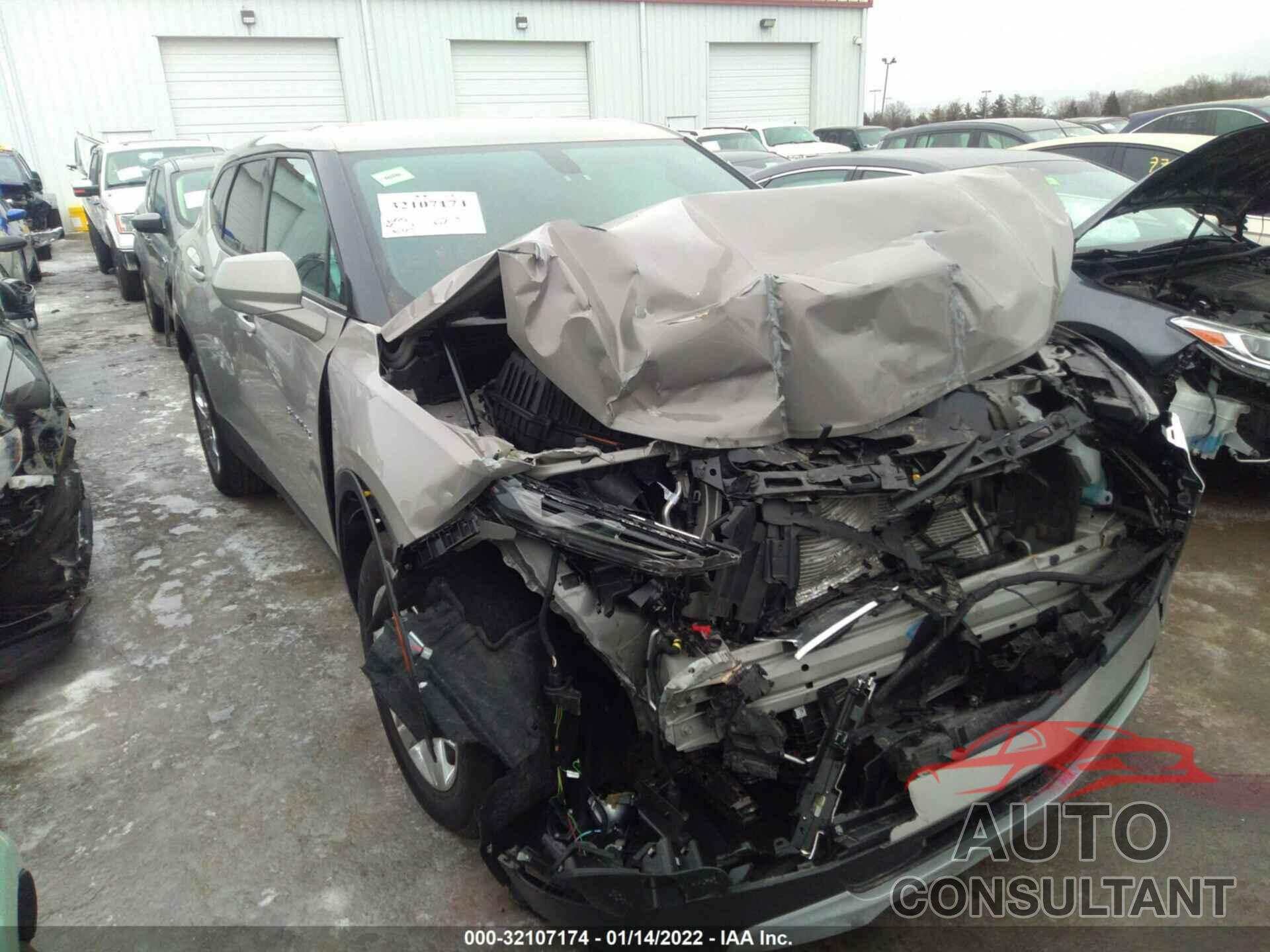 CHEVROLET BLAZER 2021 - 3GNKBBRA9MS568411