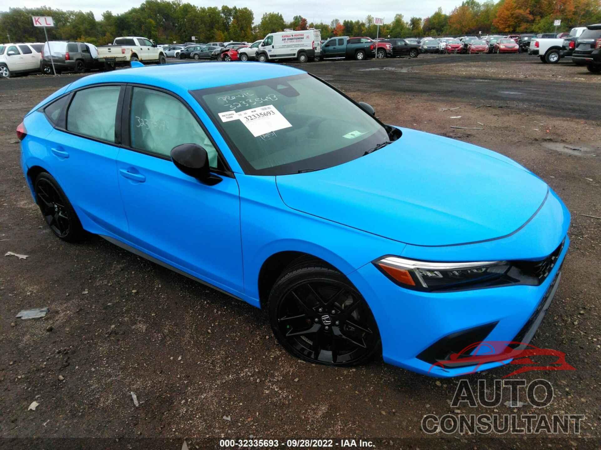 HONDA CIVIC HATCHBACK 2022 - 19XFL2G82NE003232