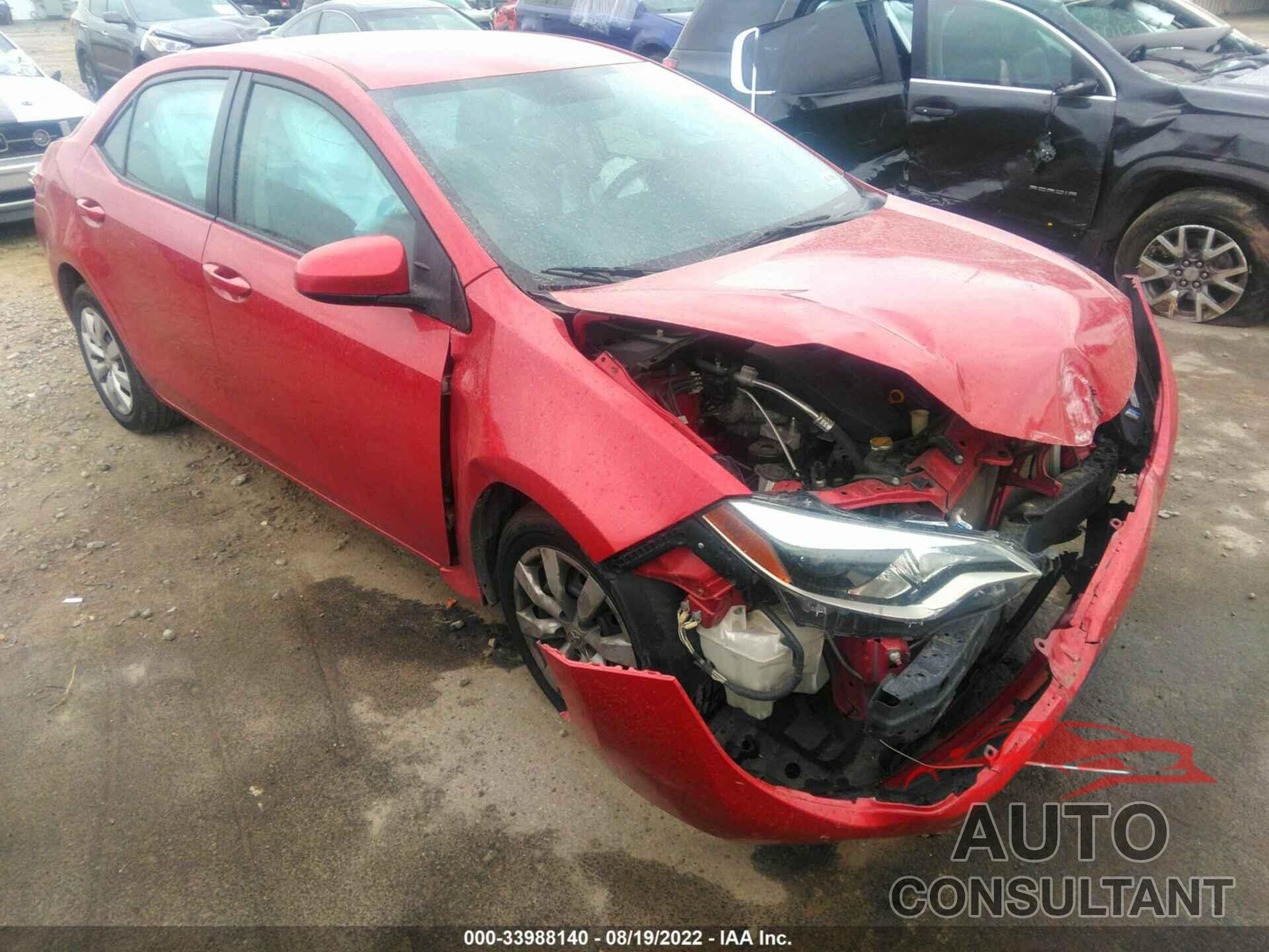 TOYOTA COROLLA 2016 - 2T1BURHE2GC620866