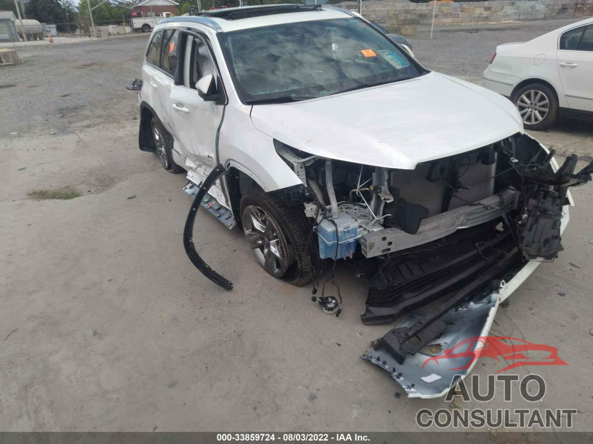 TOYOTA HIGHLANDER 2018 - 5TDDZRFH6JS903051