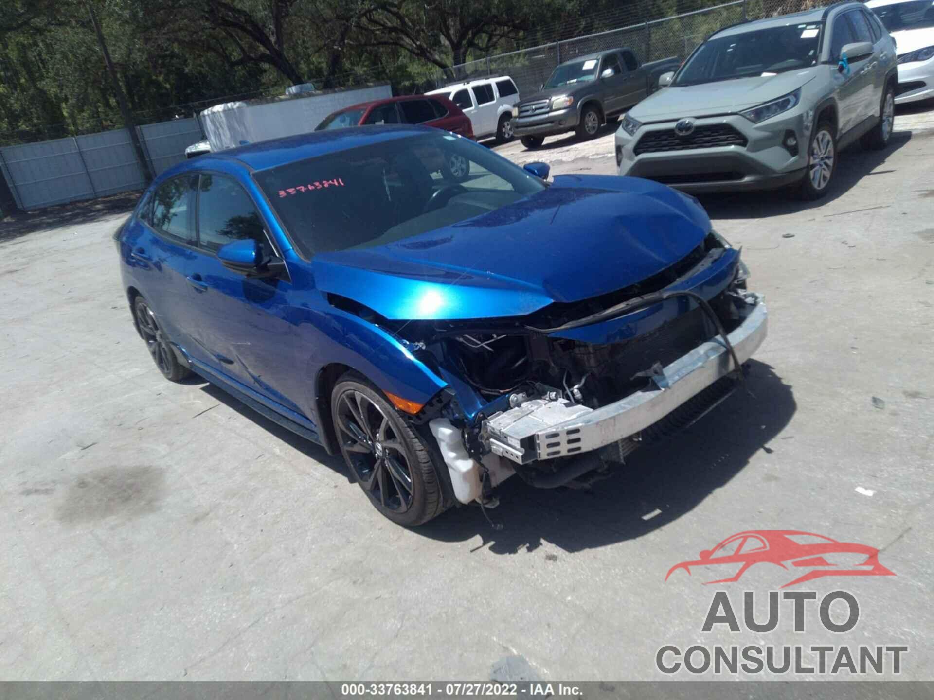 HONDA CIVIC HATCHBACK 2018 - SHHFK7H44JU238939