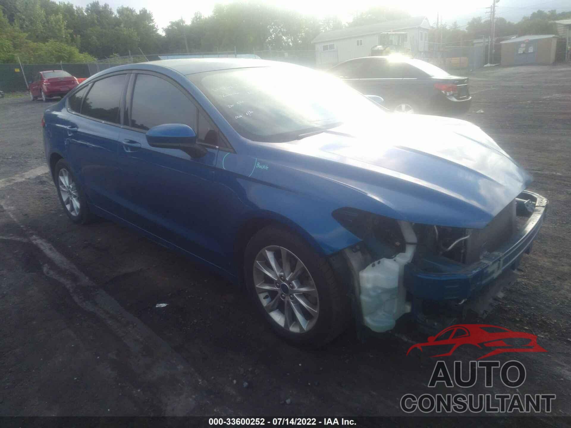 FORD FUSION 2017 - 3FA6P0H77HR198200