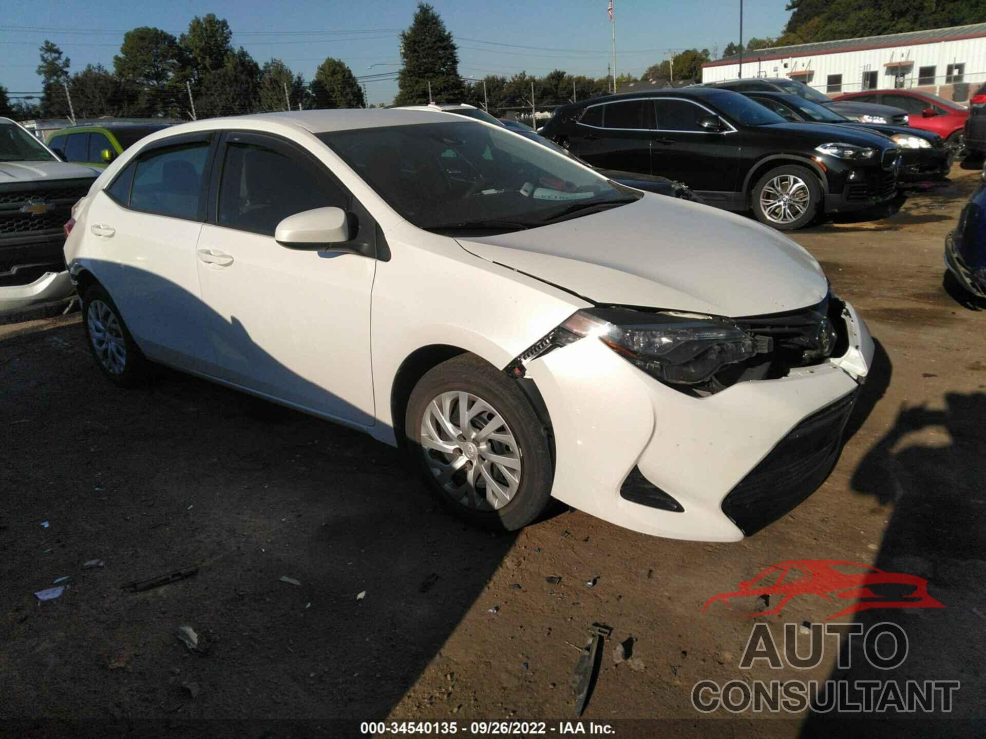 TOYOTA COROLLA 2019 - 5YFBURHE9KP919358