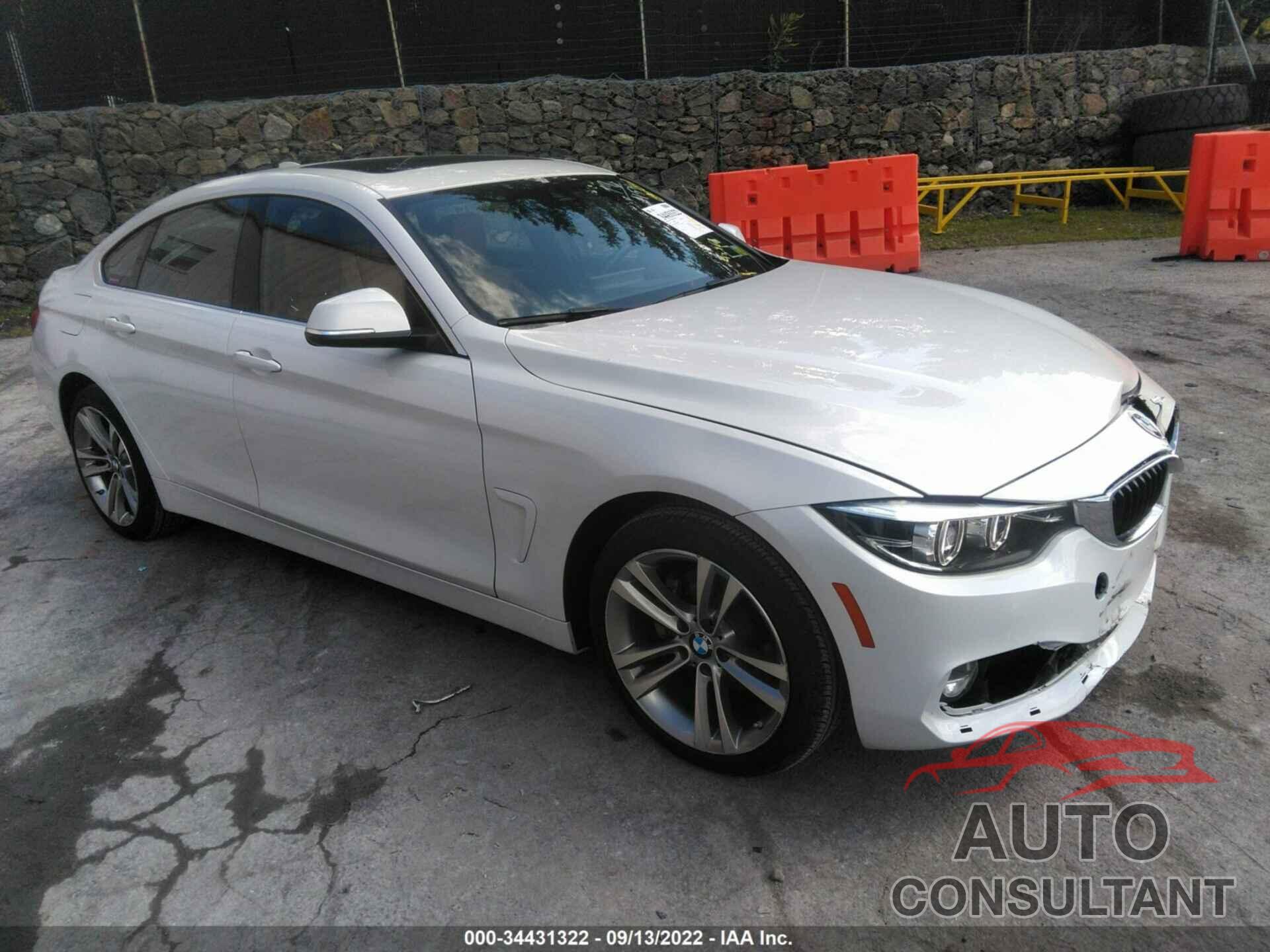 BMW 4 SERIES 2019 - WBA4J3C54KBL06405