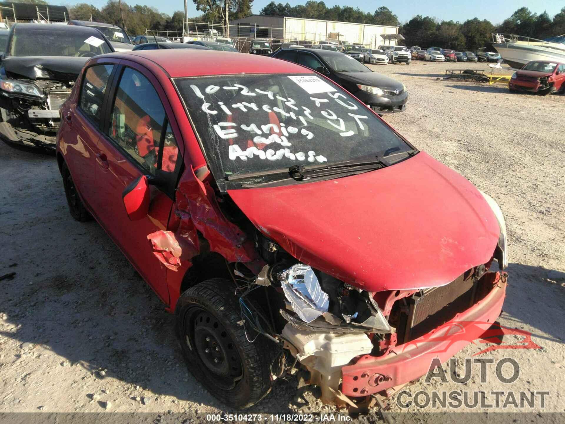 TOYOTA YARIS 2014 - VNKKTUD33EA000725