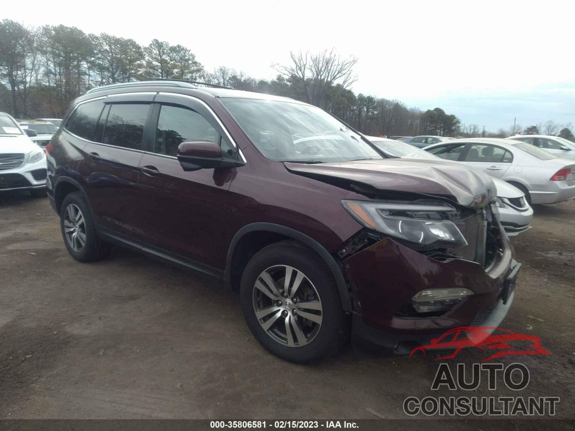 HONDA PILOT 2016 - 5FNYF6H55GB058539