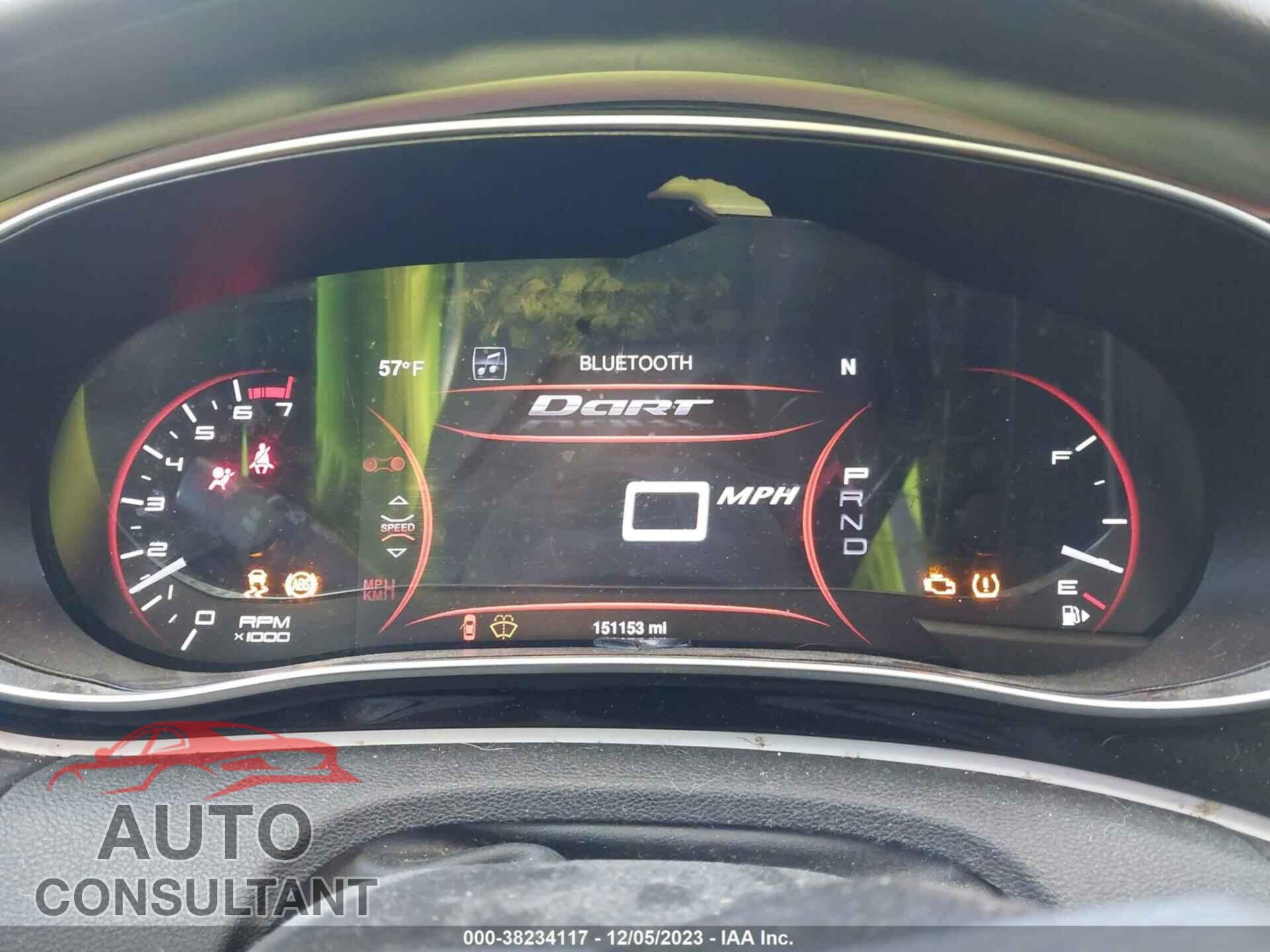 DODGE DART 2015 - 1C3CDFCB4FD242622