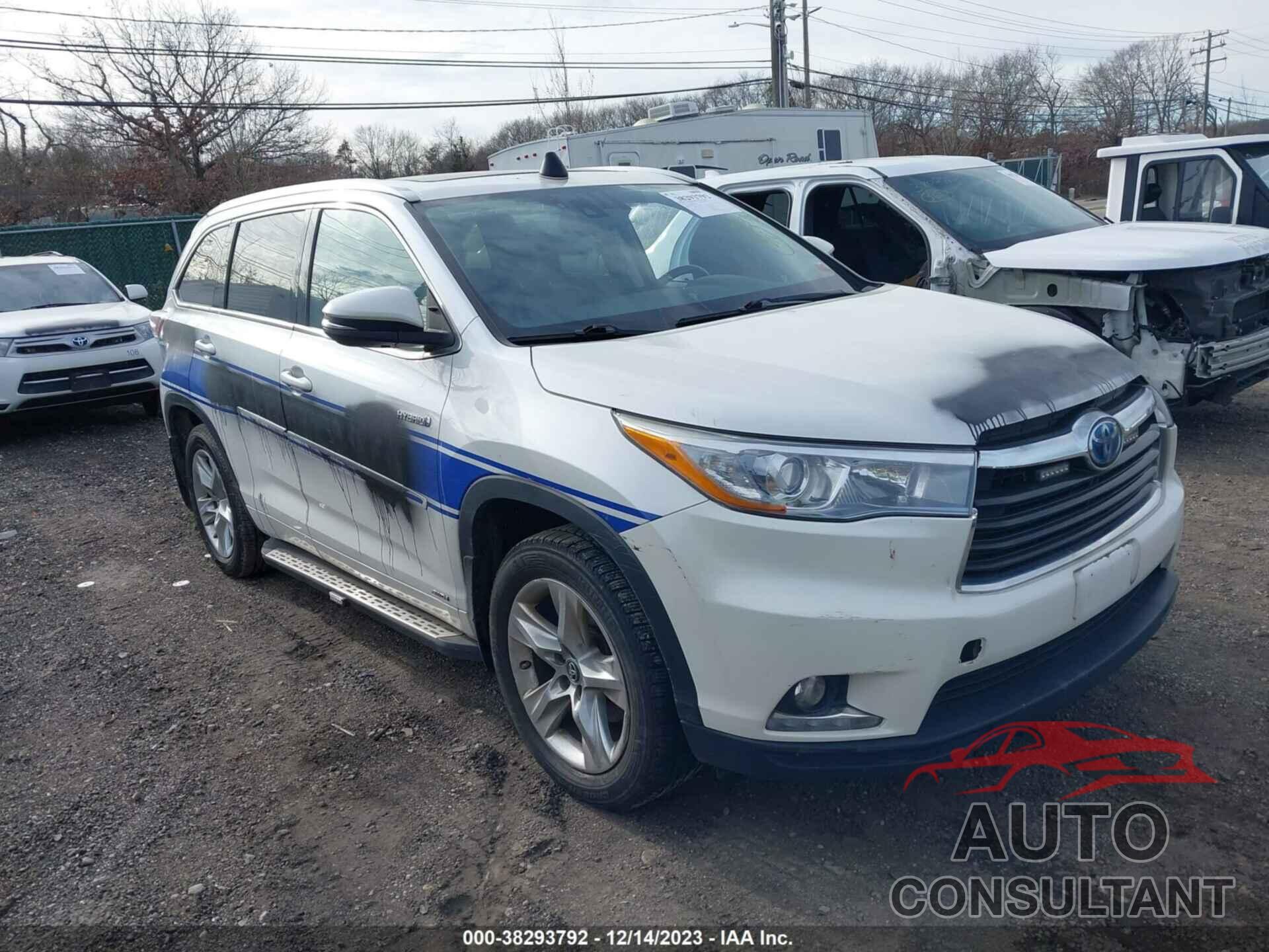 TOYOTA HIGHLANDER HYBRID 2016 - 5TDDCRFH0GS017933