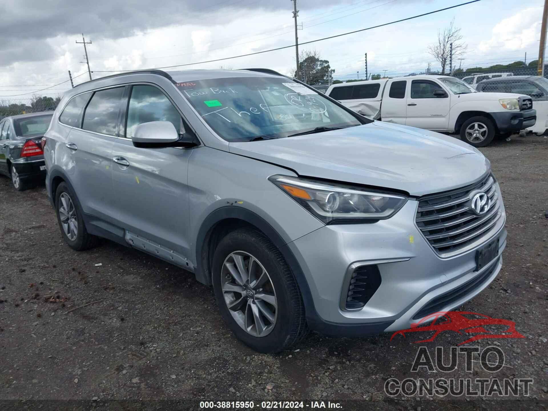 HYUNDAI SANTA FE 2017 - KM8SM4HF6HU190416