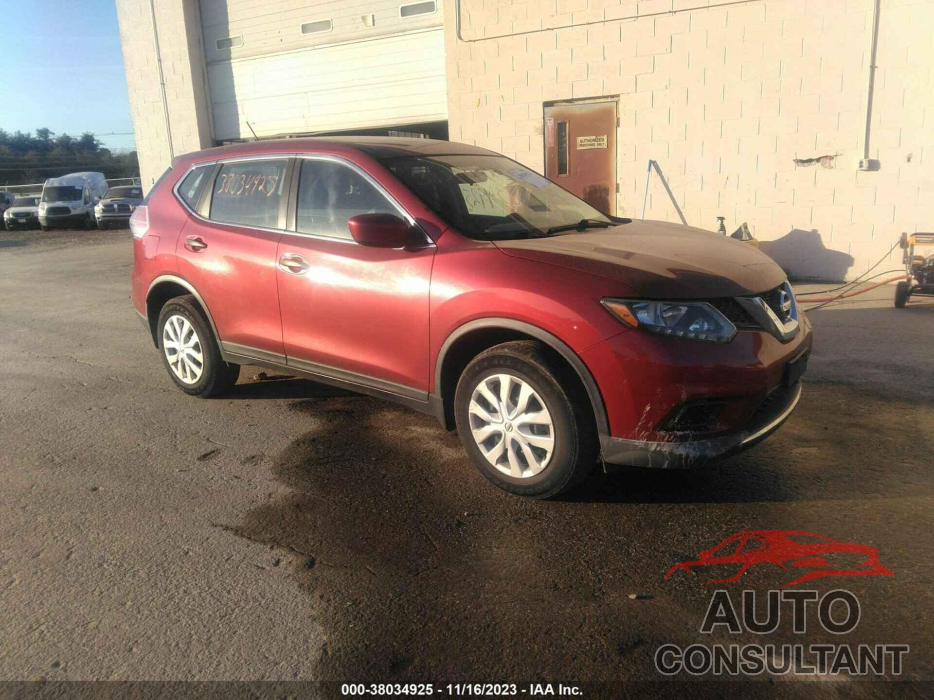 NISSAN ROGUE 2016 - KNMAT2MV4GP718066