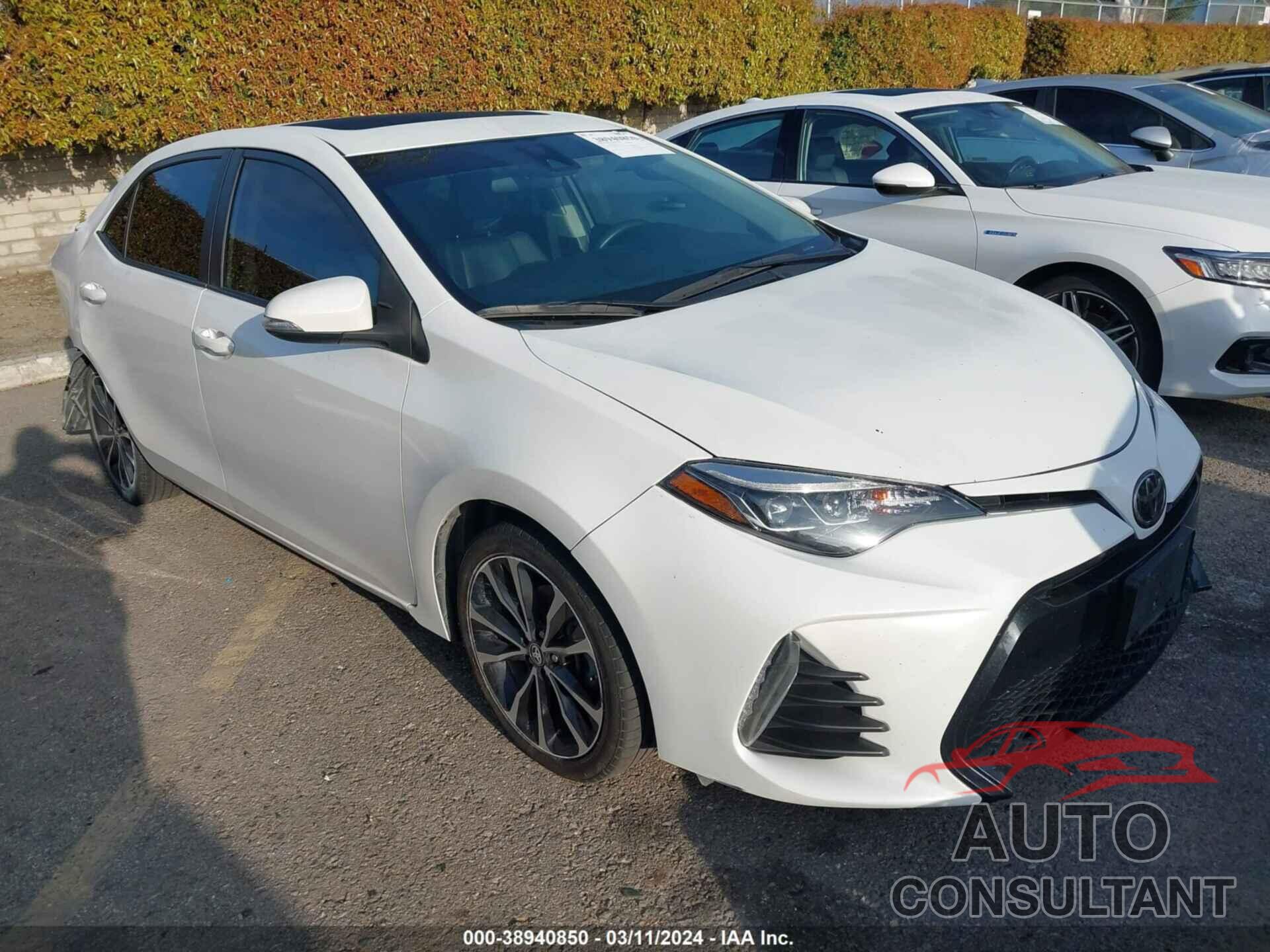 TOYOTA COROLLA 2019 - 5YFBURHE3KP920120