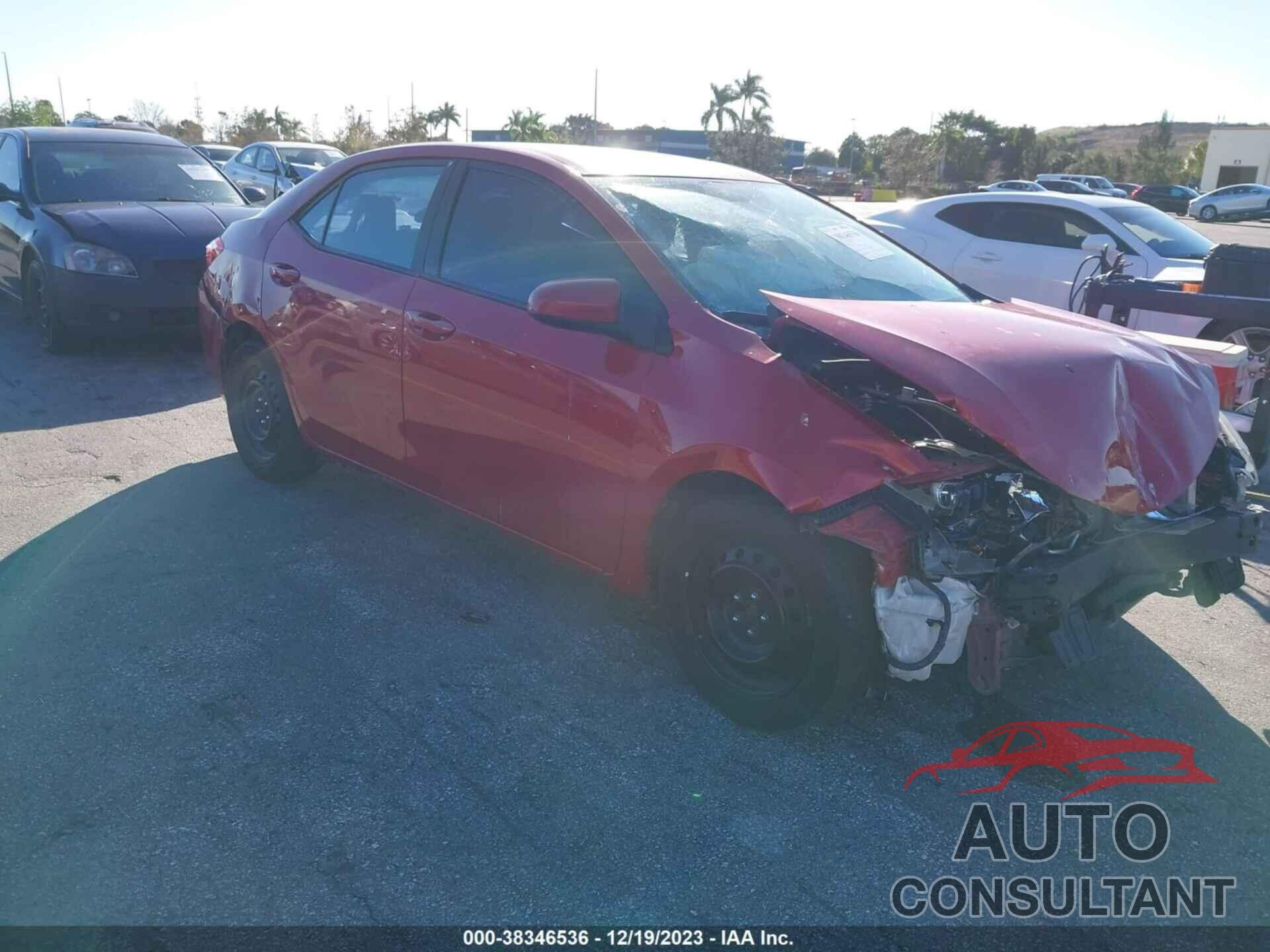TOYOTA COROLLA 2016 - 2T1BURHE2GC733457