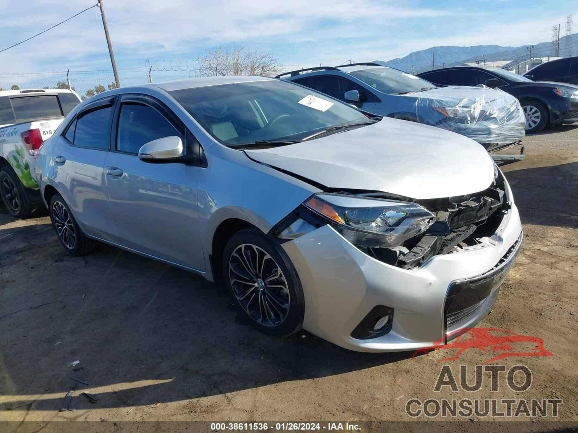 TOYOTA COROLLA 2016 - 5YFBURHEXGP420933