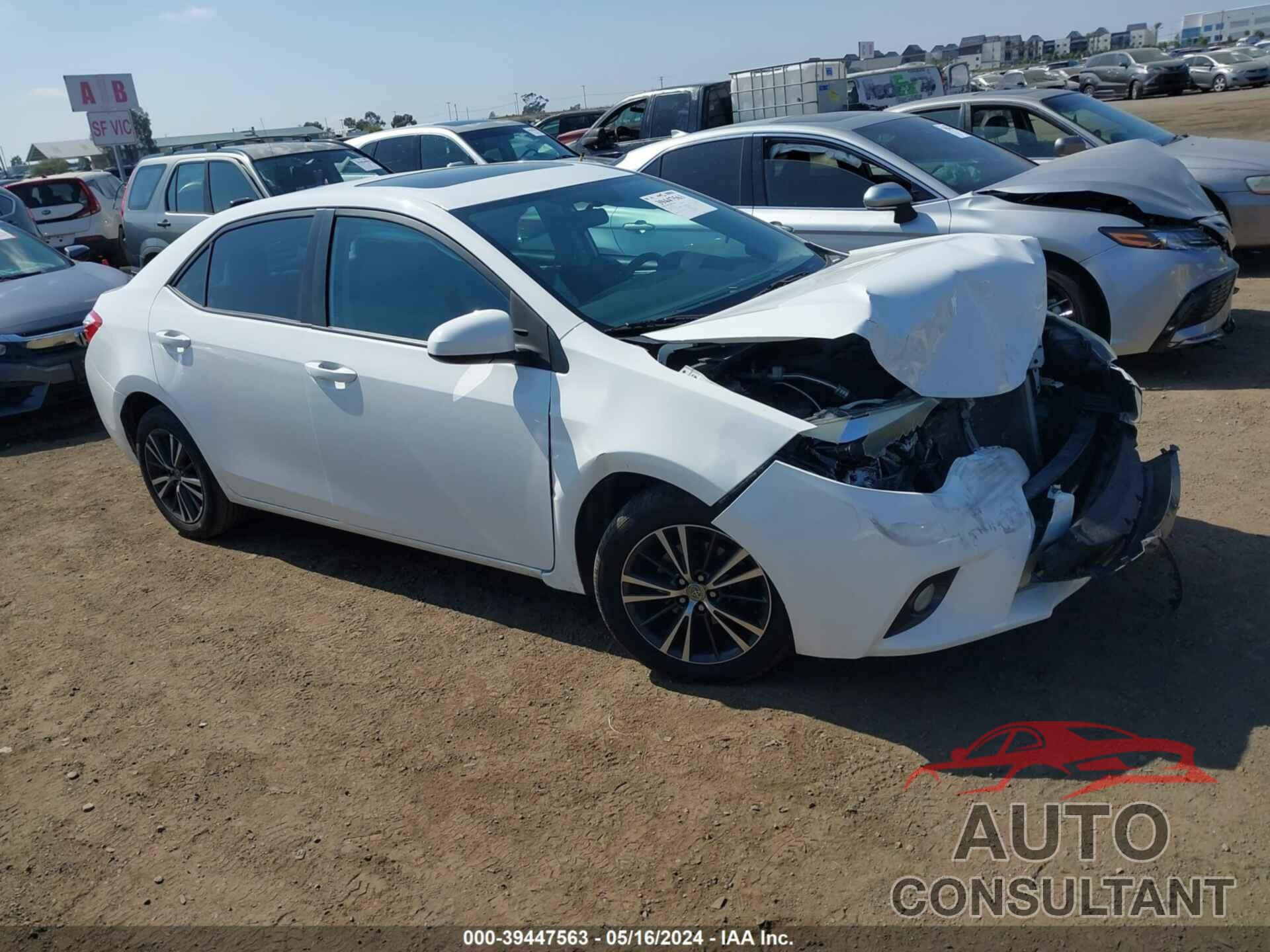 TOYOTA COROLLA 2016 - 5YFBURHE9GP371403