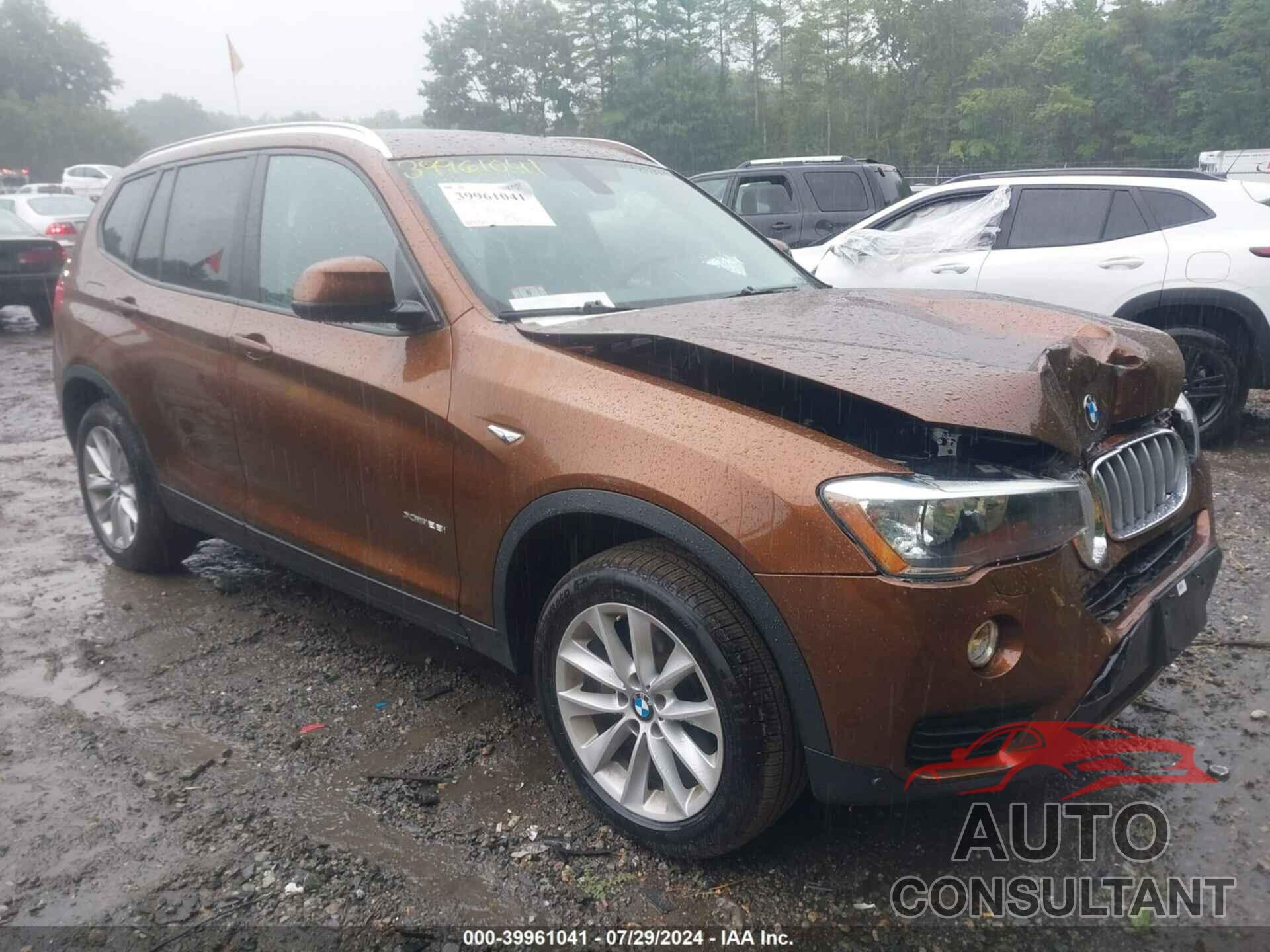 BMW X3 2017 - 5UXWX9C57H0T11940