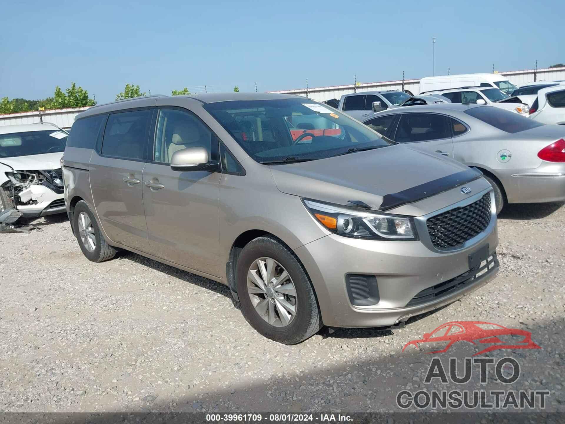 KIA SEDONA 2016 - KNDMB5C10G6199913