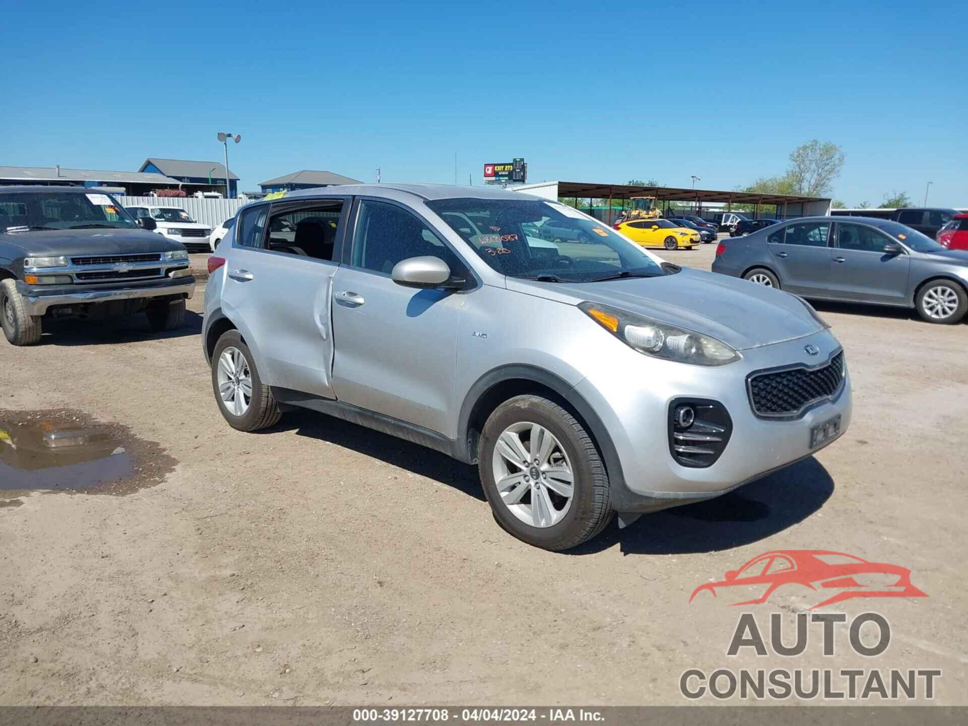 KIA SPORTAGE 2017 - KNDPMCAC4H7114017