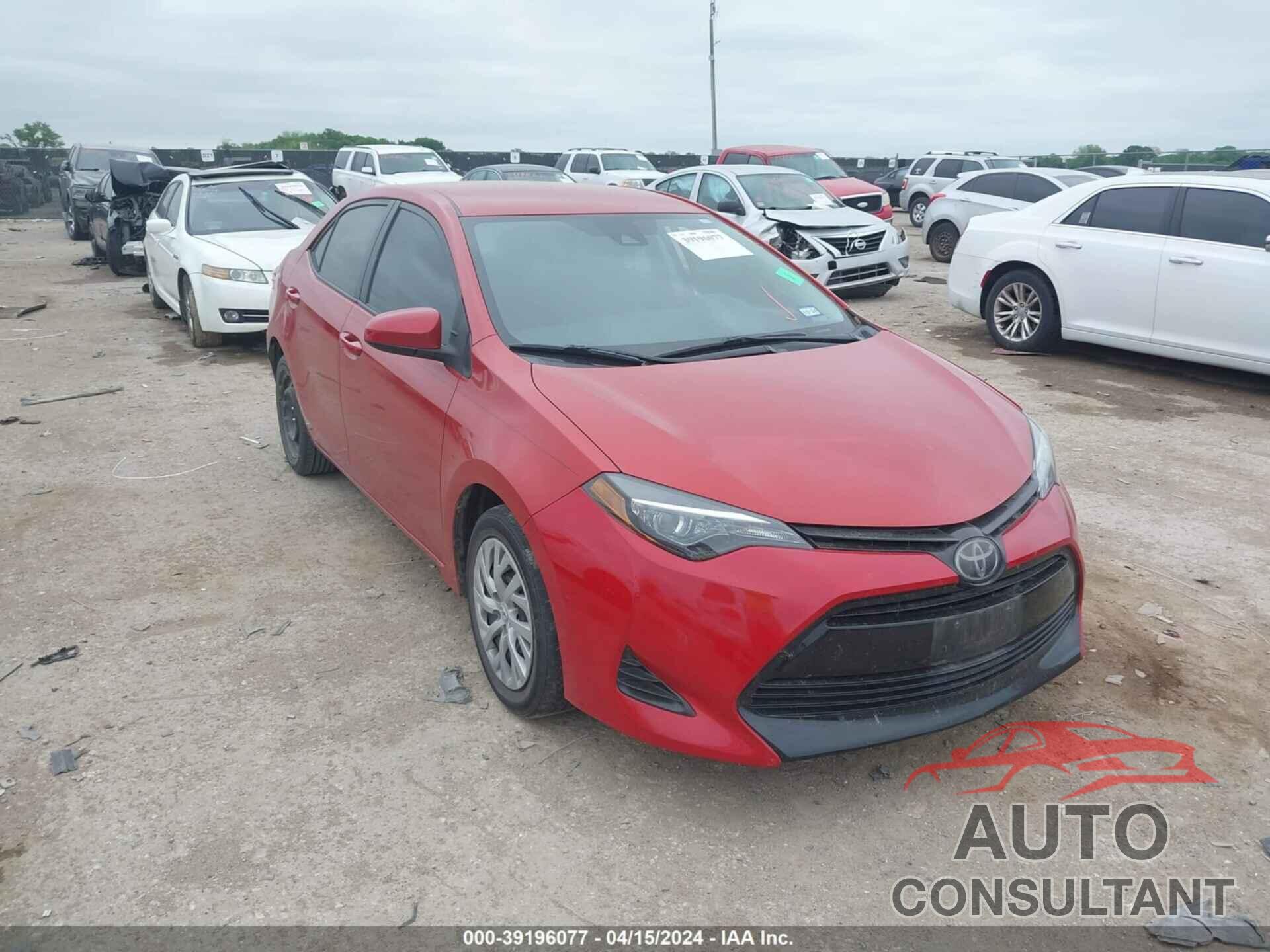 TOYOTA COROLLA 2019 - 5YFBURHE5KP930678