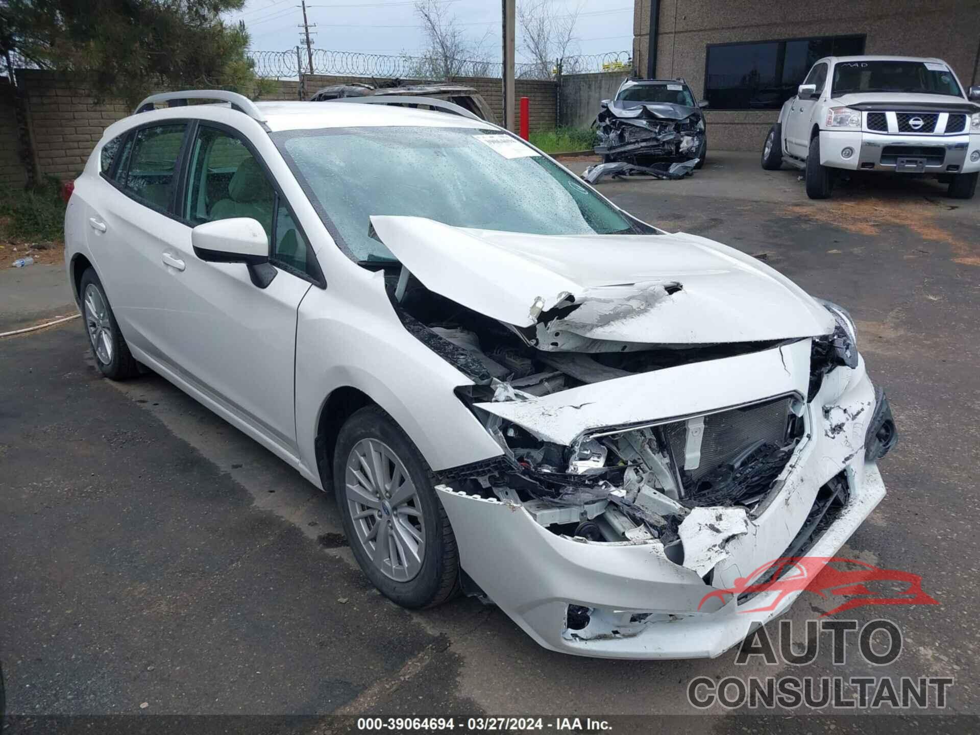 SUBARU IMPREZA 2018 - 4S3GTAB63J3725671