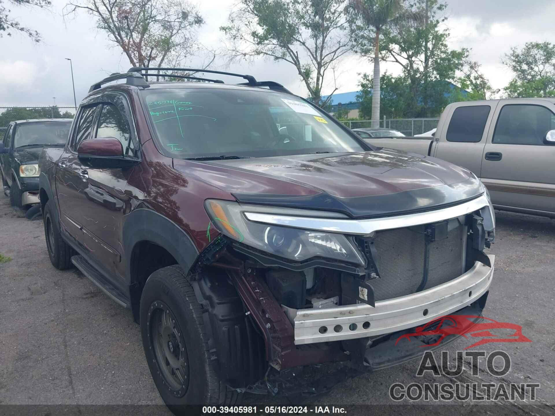 HONDA RIDGELINE 2017 - 5FPYK3F72HB023190