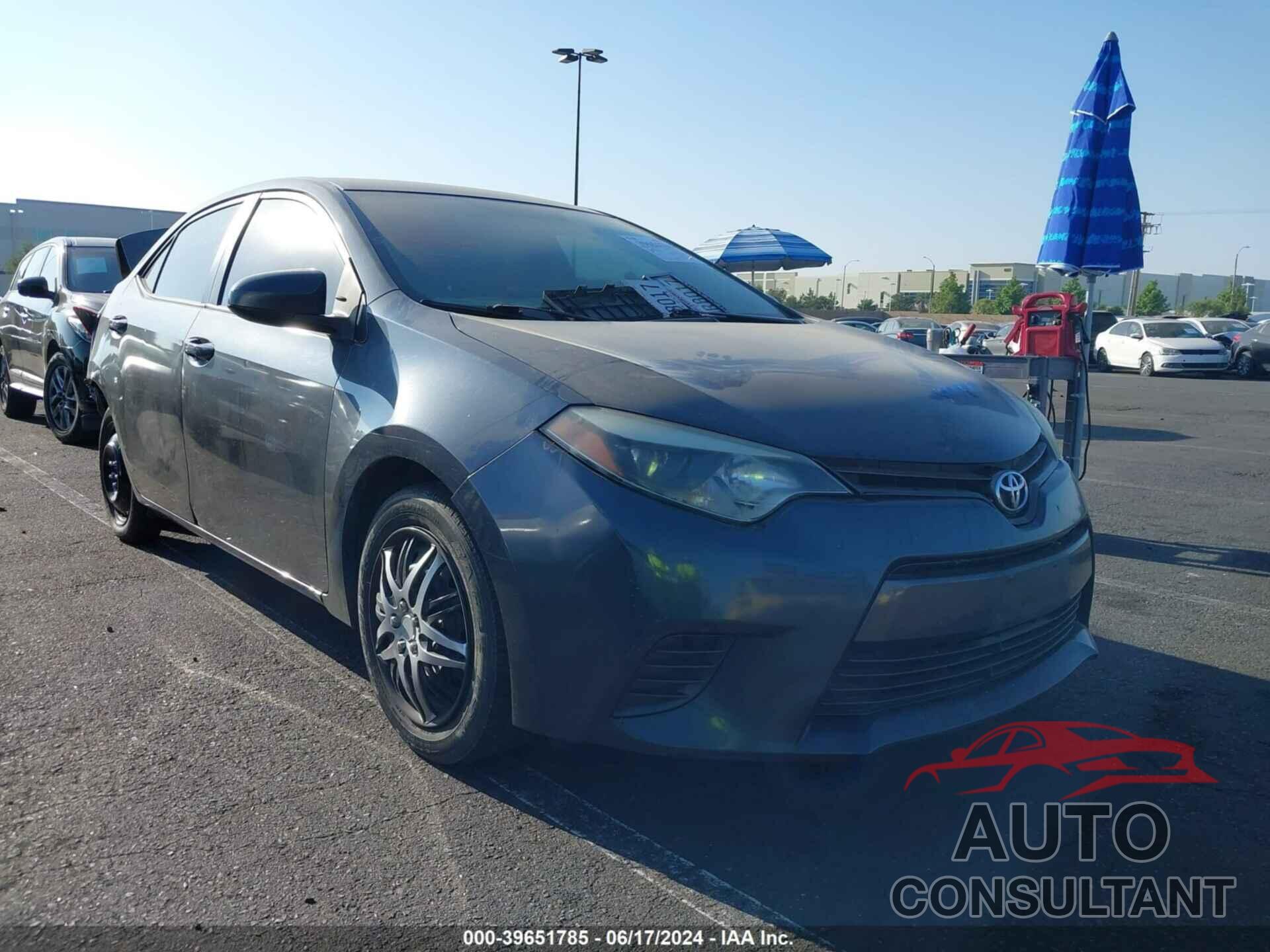 TOYOTA COROLLA 2016 - 2T1BURHE1GC658301
