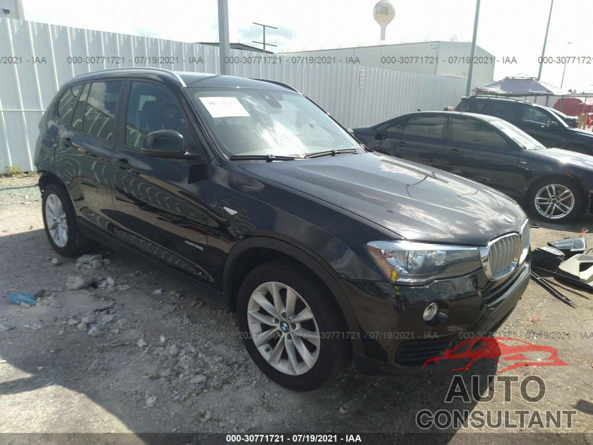 BMW X3 2016 - 5UXWX9C59G0D82901