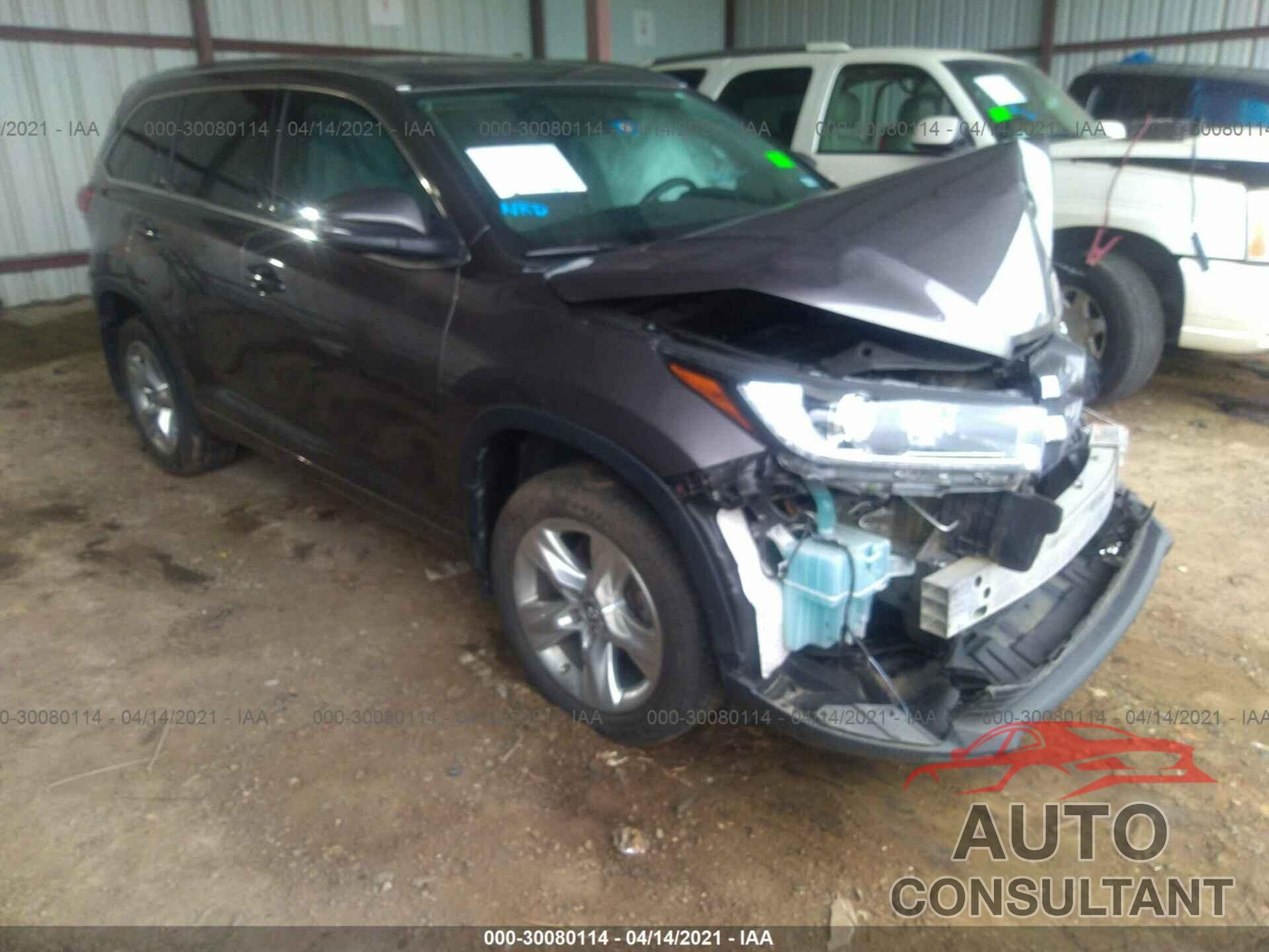 TOYOTA HIGHLANDER 2019 - 5TDDZRFH3KS942925
