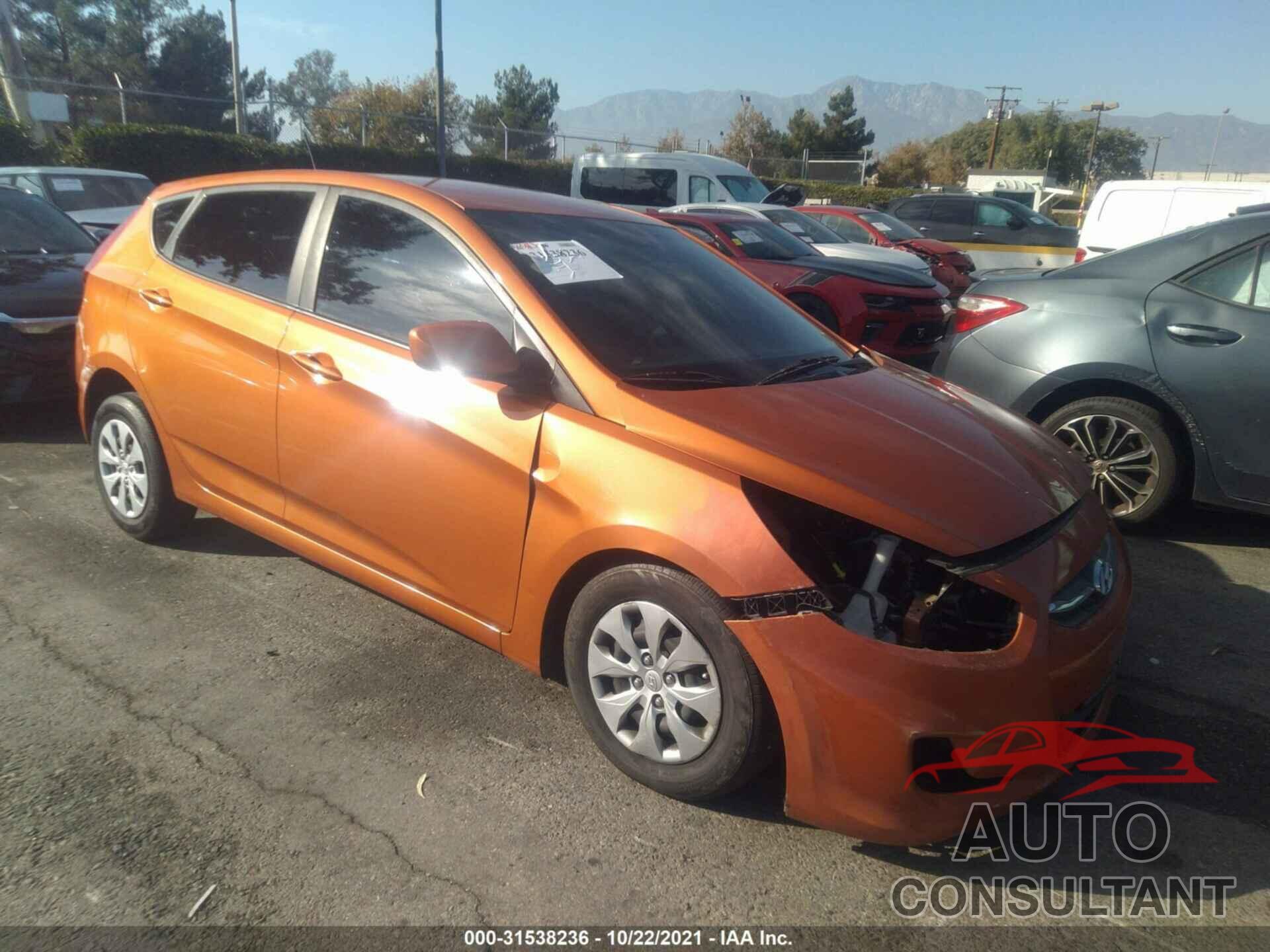 HYUNDAI ACCENT 2017 - KMHCT5AEXHU321491