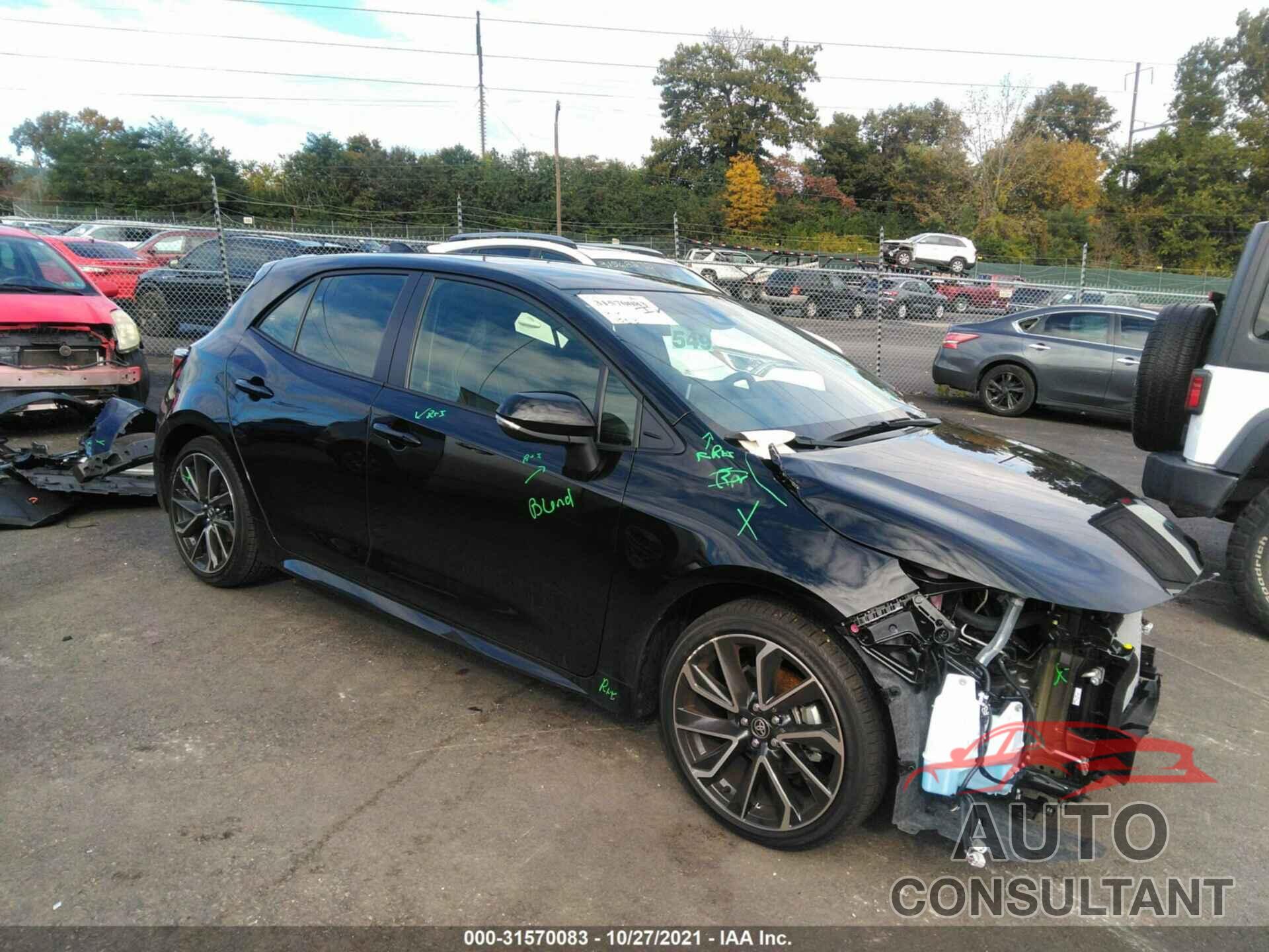 TOYOTA COROLLA HATCHBACK 2021 - JTNC4MBE0M3146691