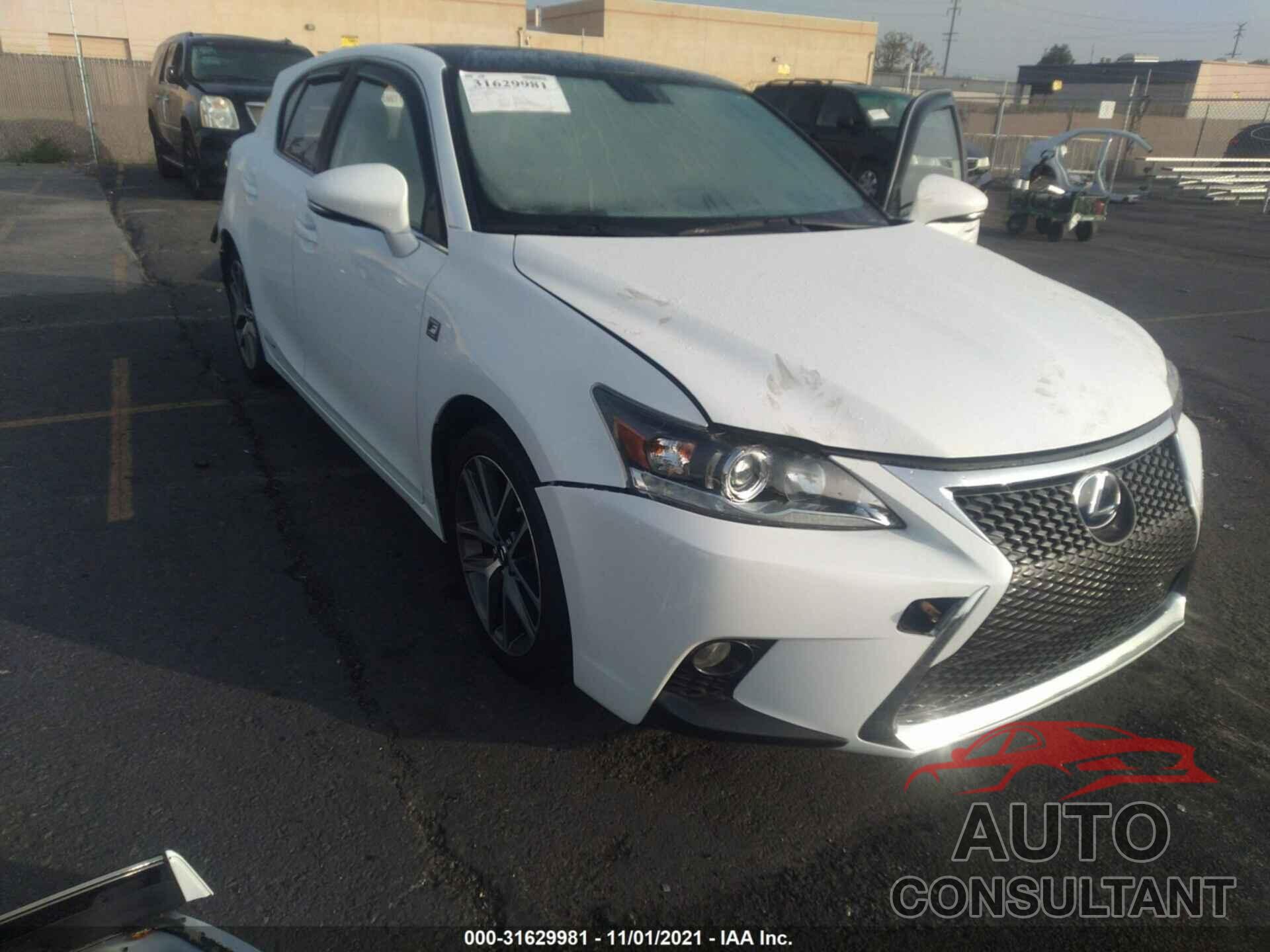 LEXUS CT 2017 - JTHKD5BH1H2298389