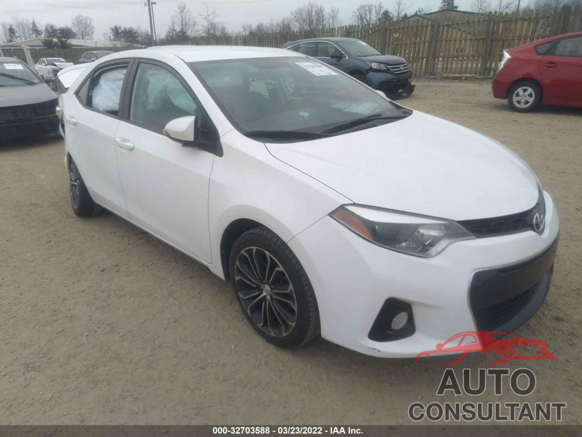 TOYOTA COROLLA 2016 - 2T1BURHE8GC662314