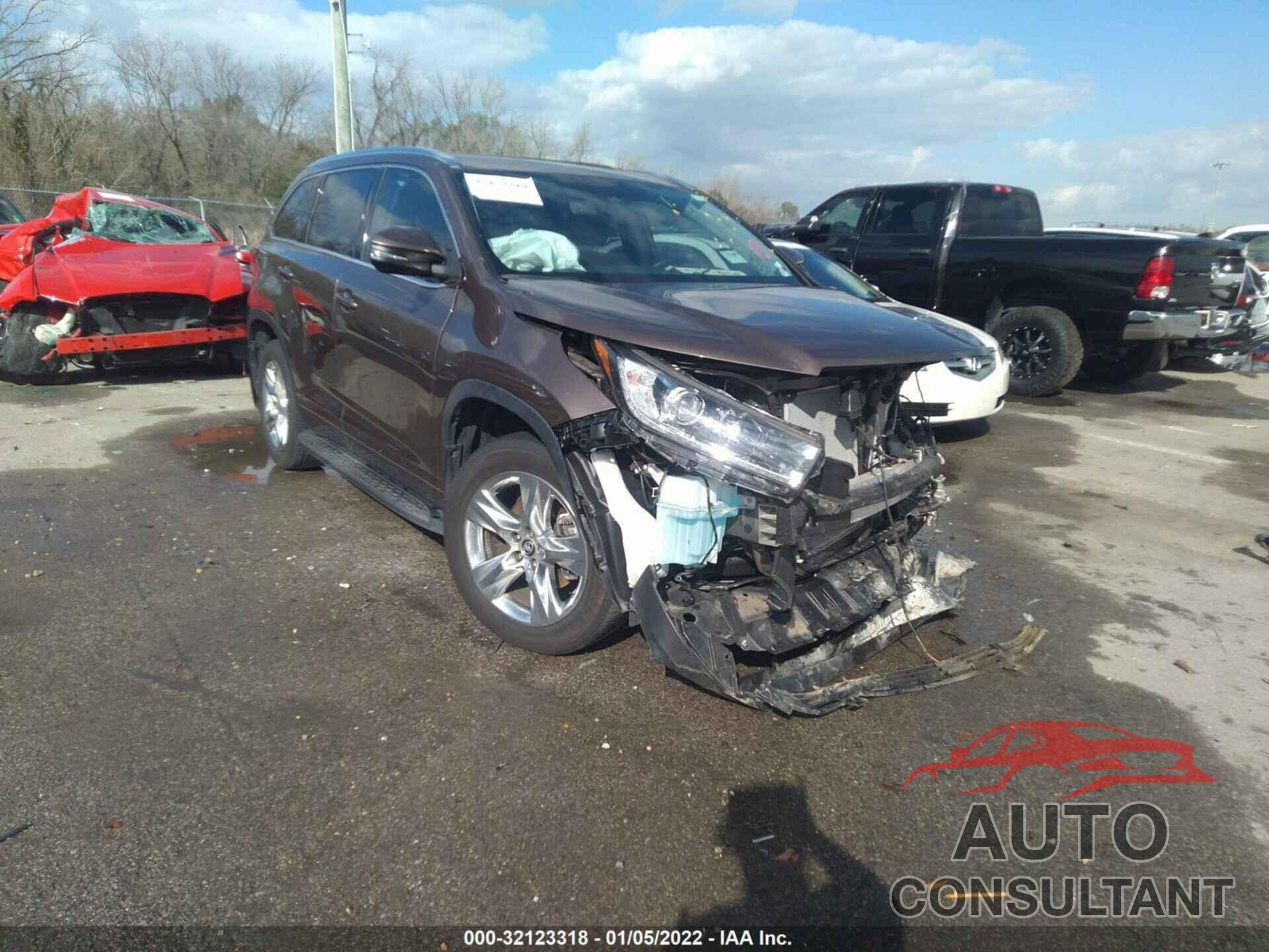 TOYOTA HIGHLANDER 2019 - 5TDYZRFH2KS361935