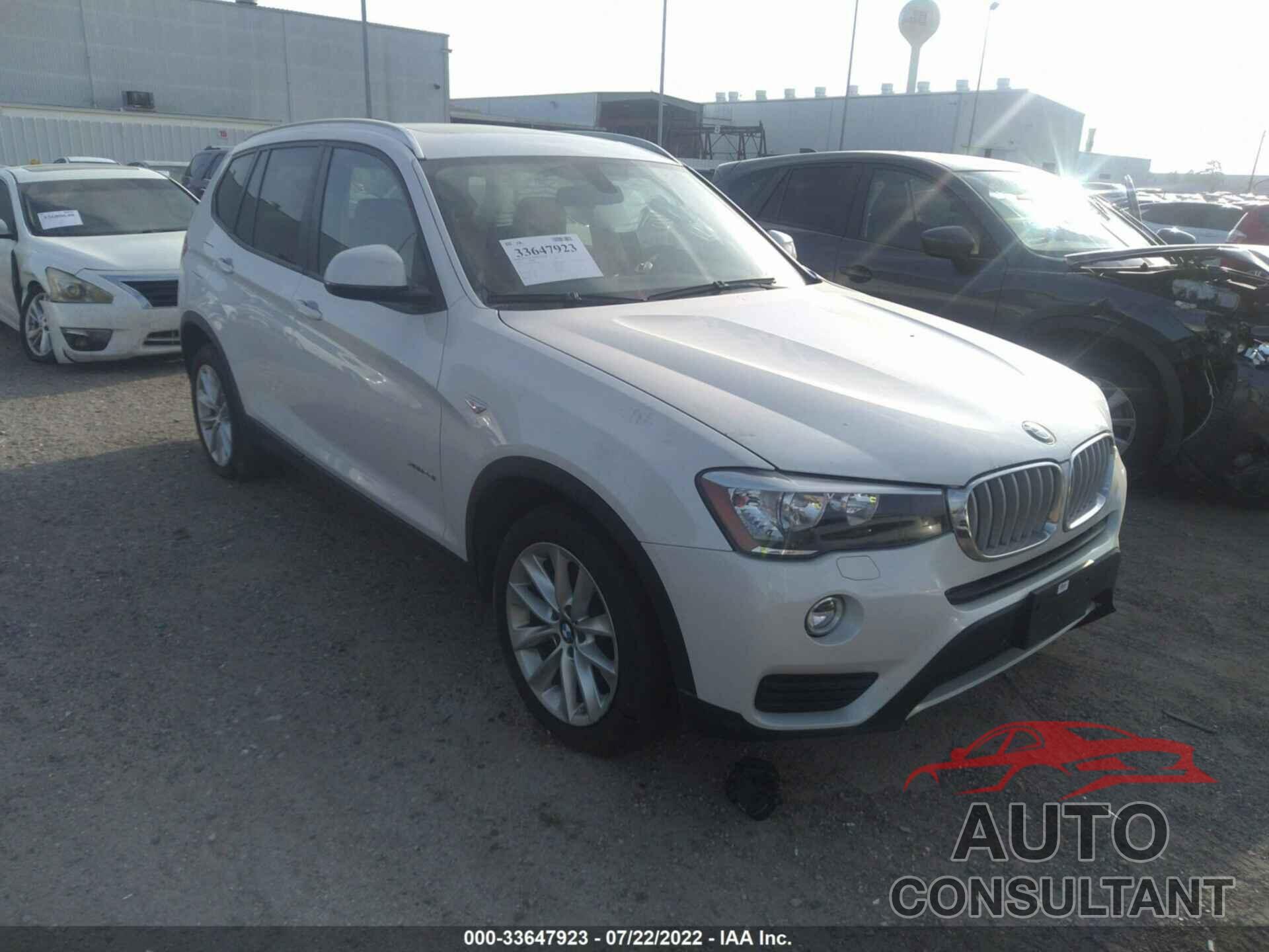 BMW X3 2016 - 5UXWX9C50G0D90112