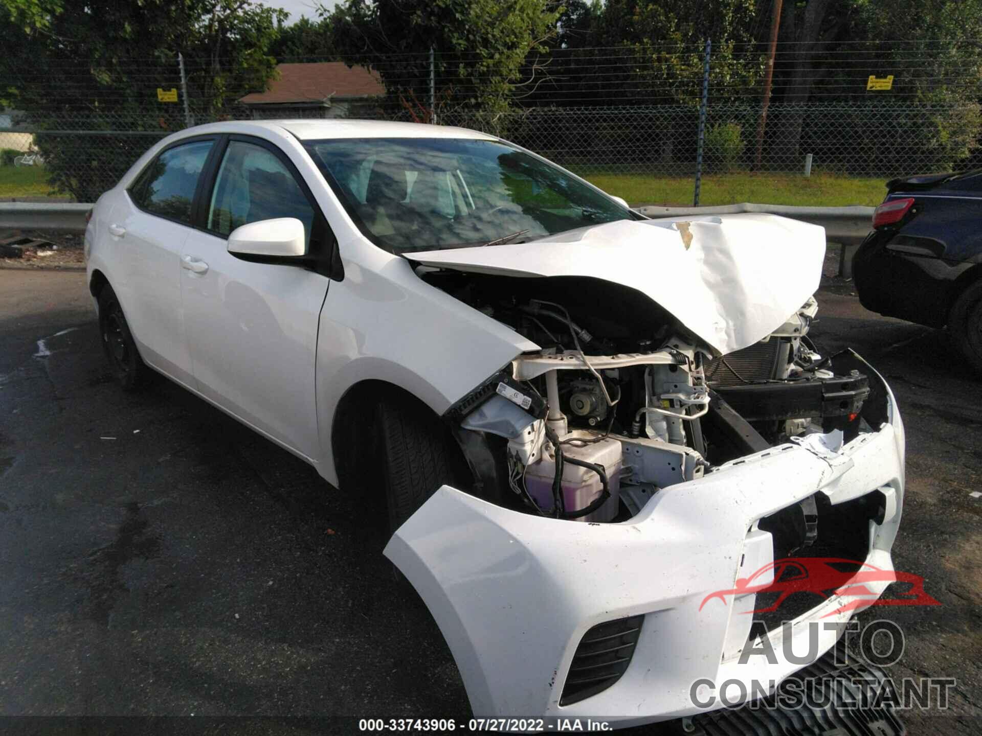 TOYOTA COROLLA 2016 - 2T1BURHE6GC665860