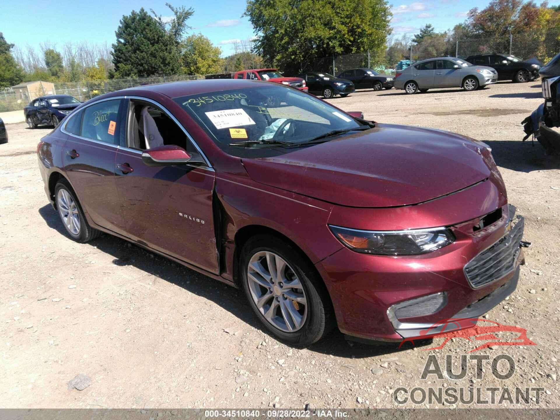 CHEVROLET MALIBU 2016 - 1G1ZE5ST3GF172021