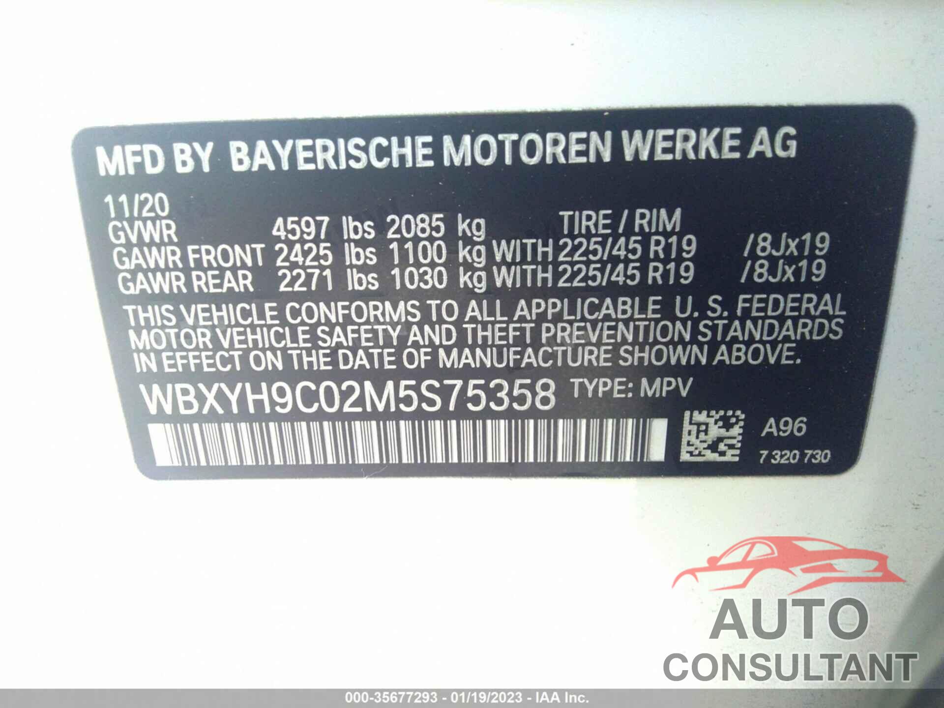 BMW X2 2021 - WBXYH9C02M5S75358