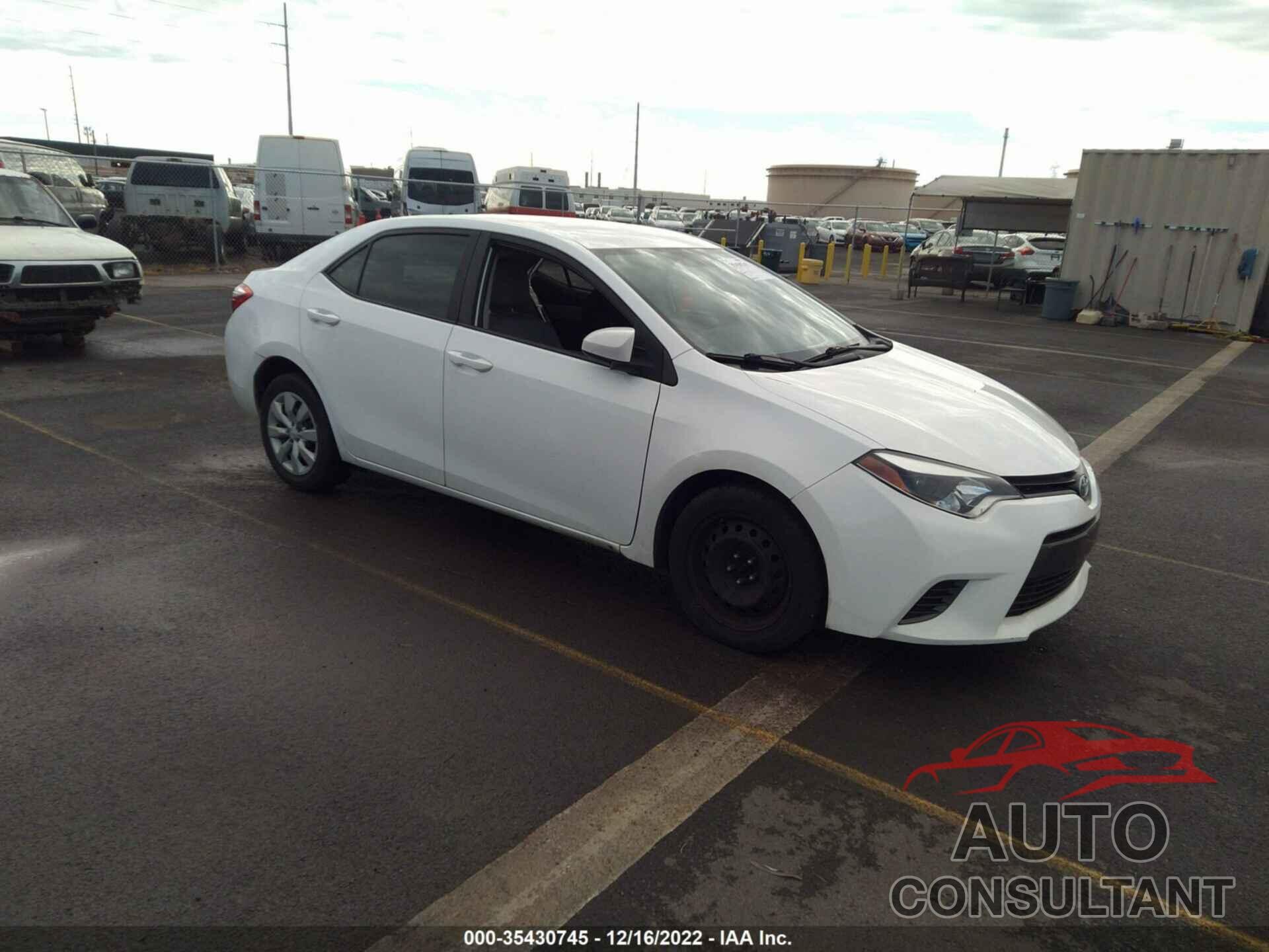 TOYOTA COROLLA 2016 - 5YFBURHE3GP406162
