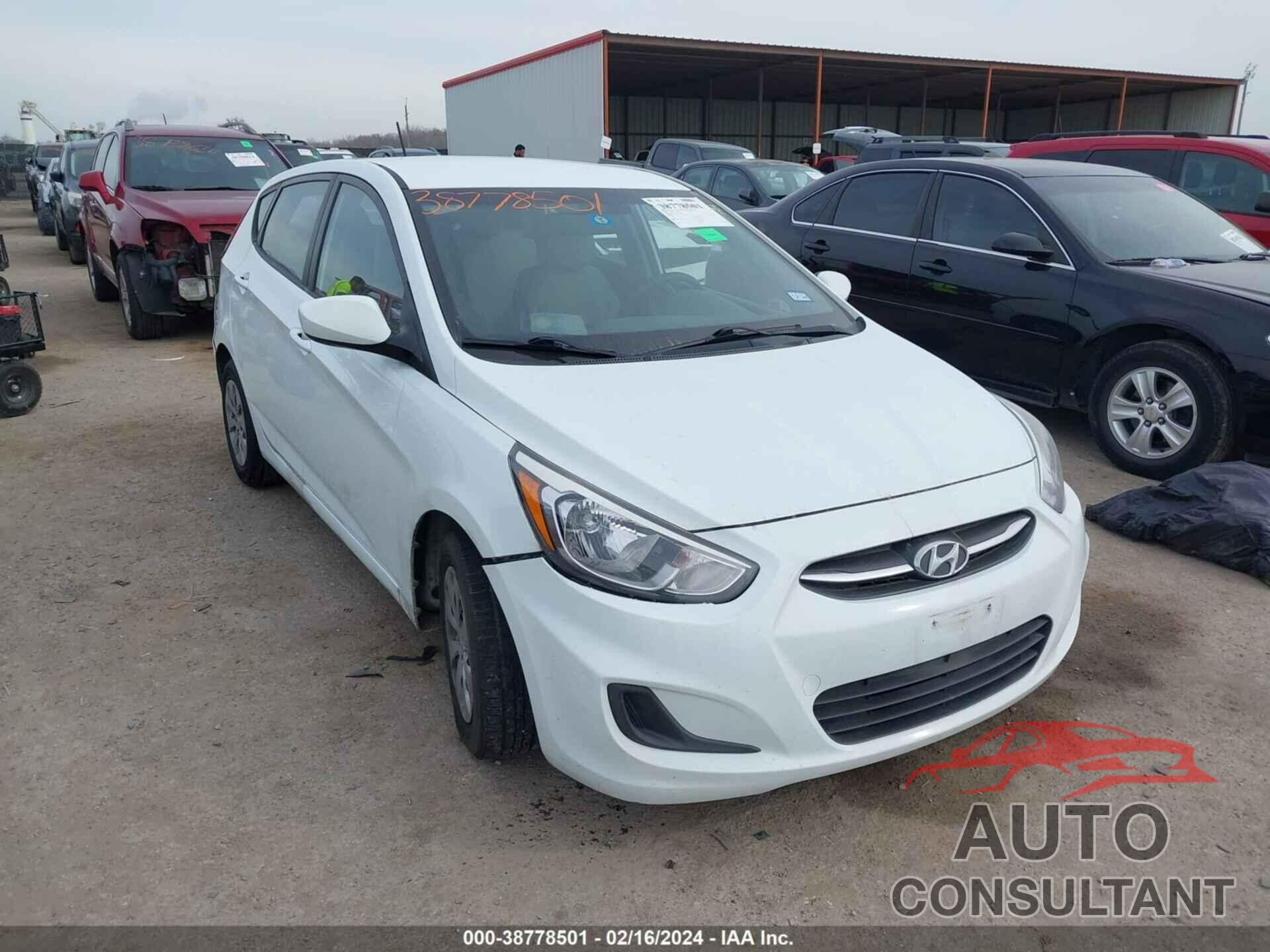 HYUNDAI ACCENT 2016 - KMHCT5AEXGU238688