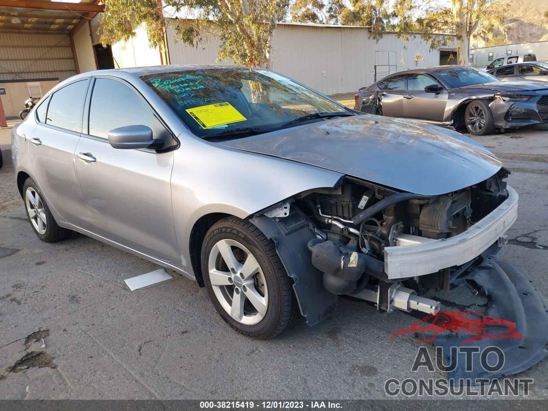 DODGE DART 2015 - 1C3CDFBBXFD352219