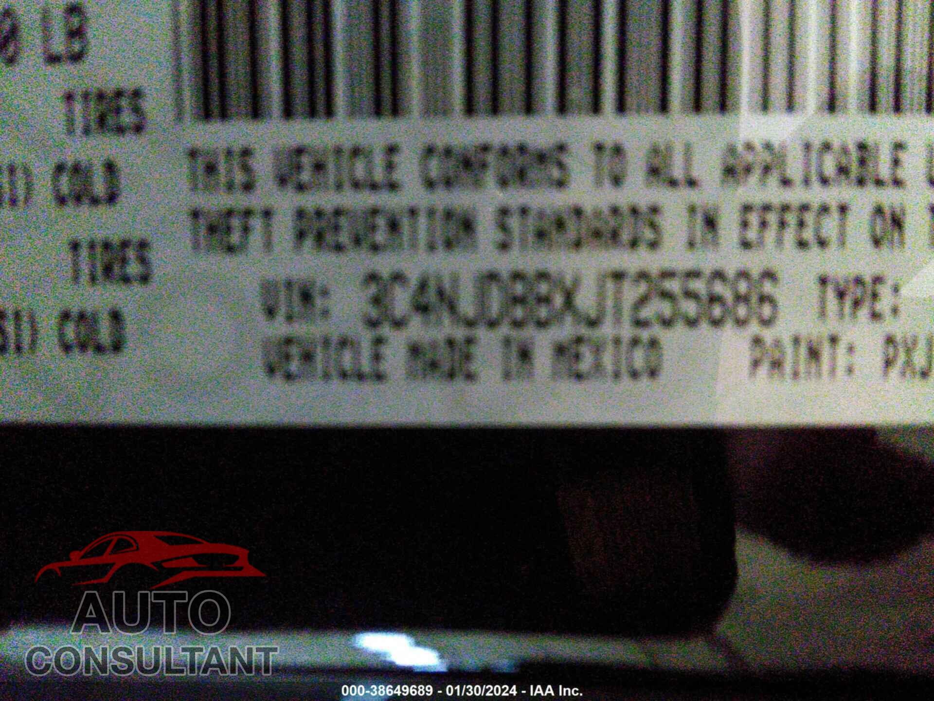 JEEP COMPASS 2018 - 3C4NJDBBXJT255686