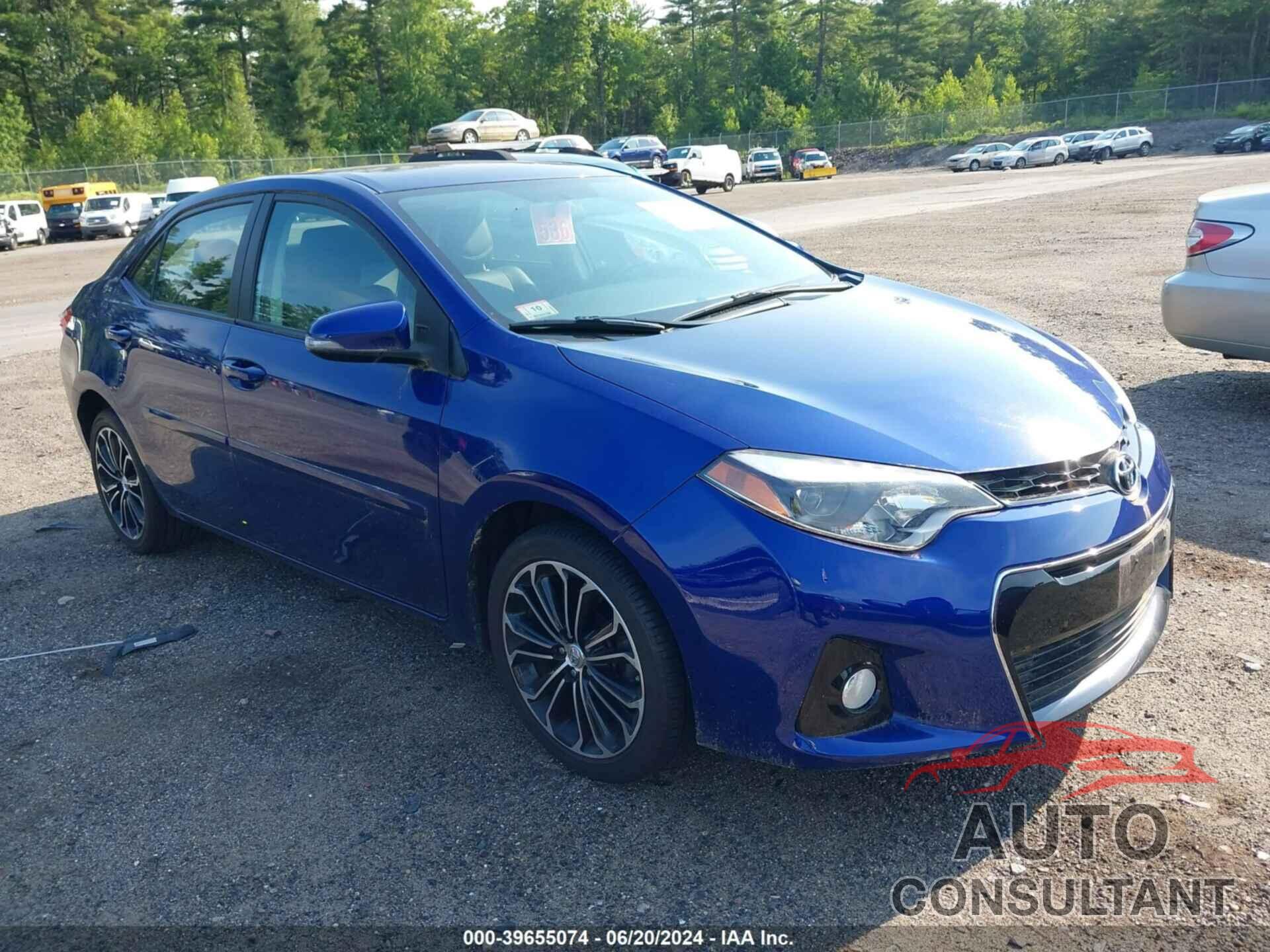 TOYOTA COROLLA 2016 - 2T1BURHE1GC654409