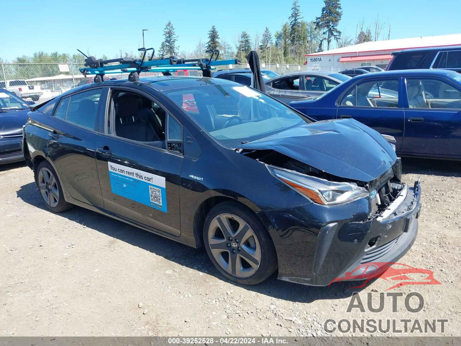 TOYOTA PRIUS 2021 - JTDKAMFUXM3136549