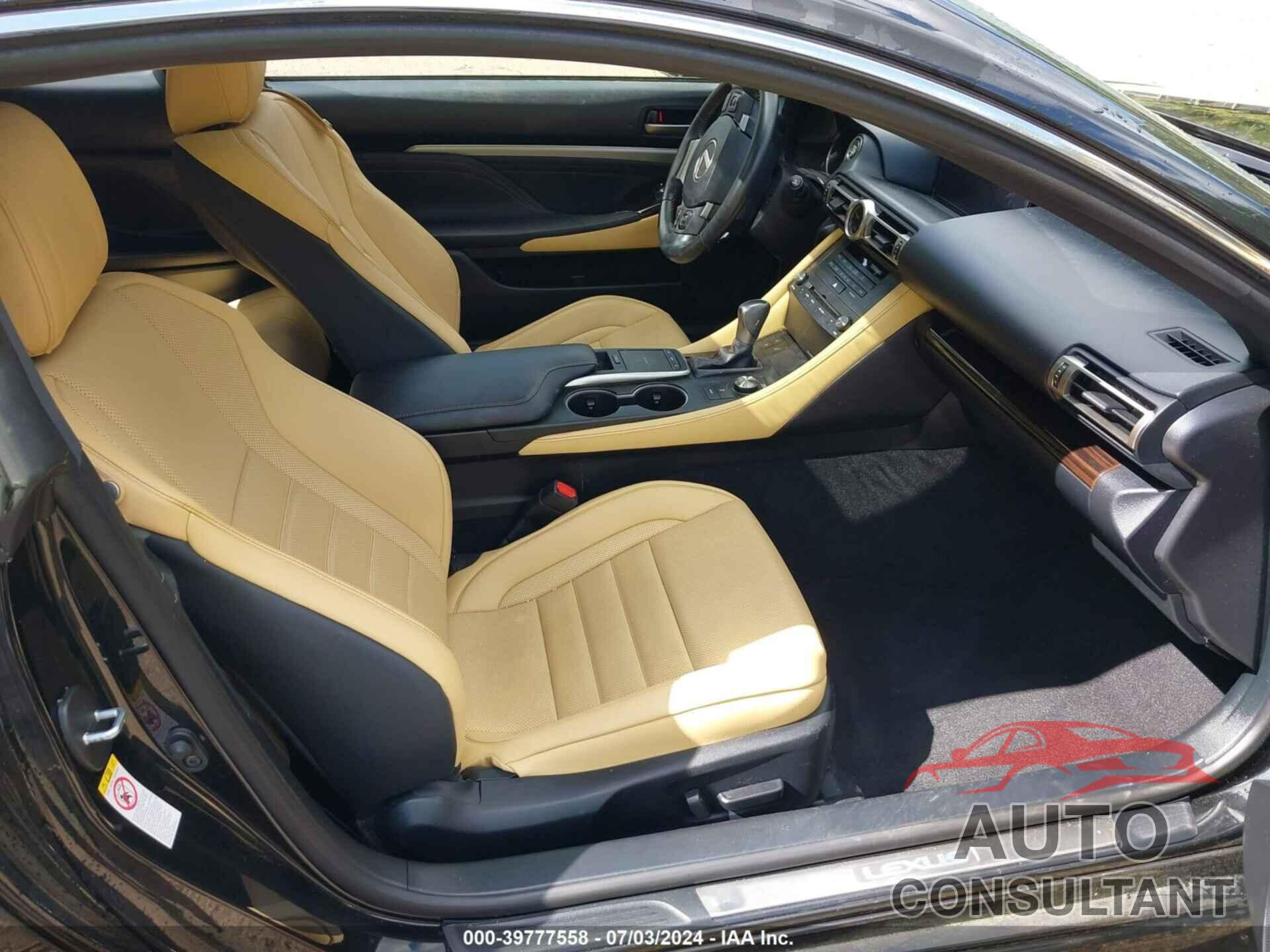 LEXUS RC 300 2019 - JTHS85BC7K5004735