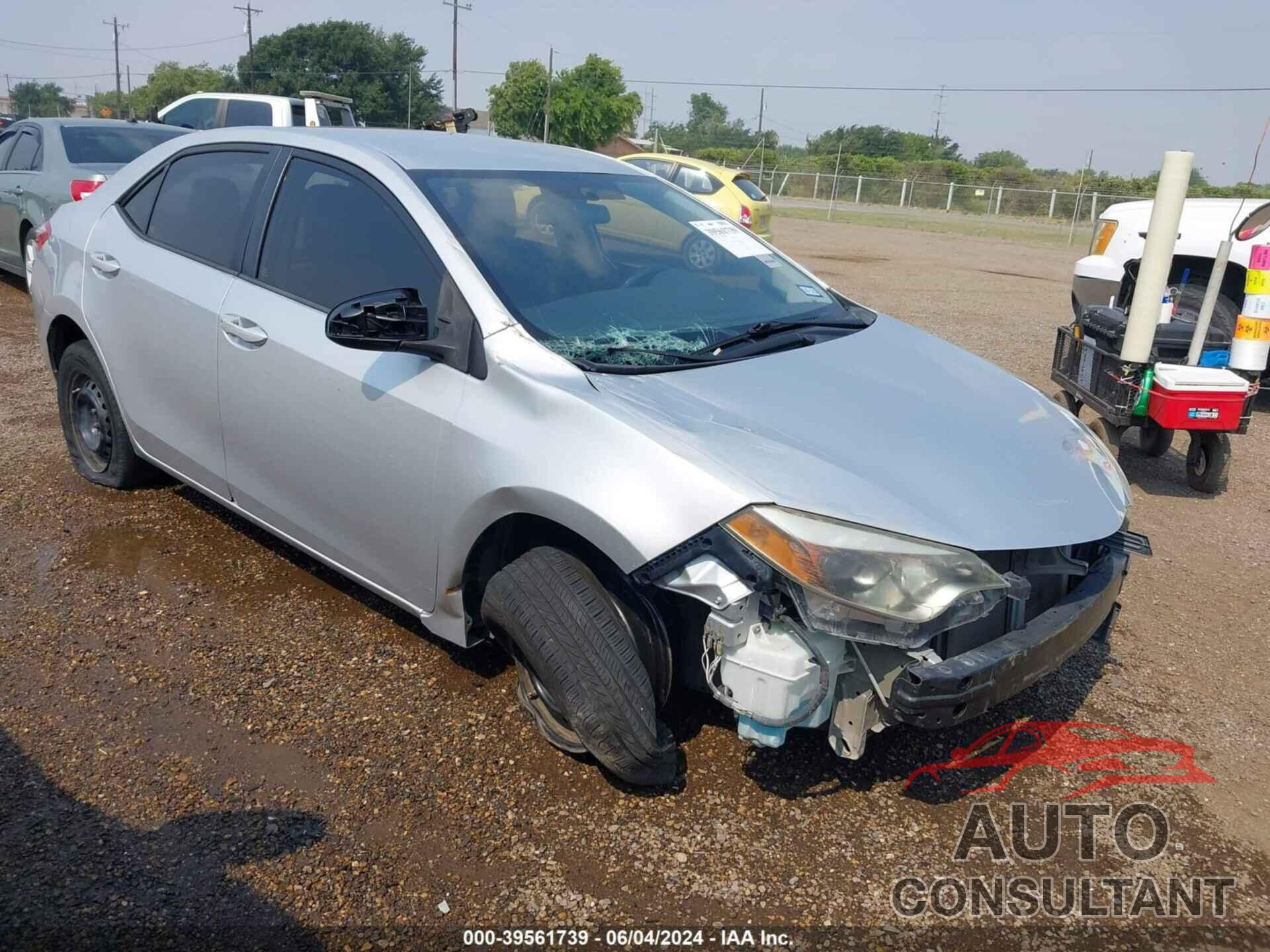 TOYOTA COROLLA 2016 - 5YFBURHE8GP378729